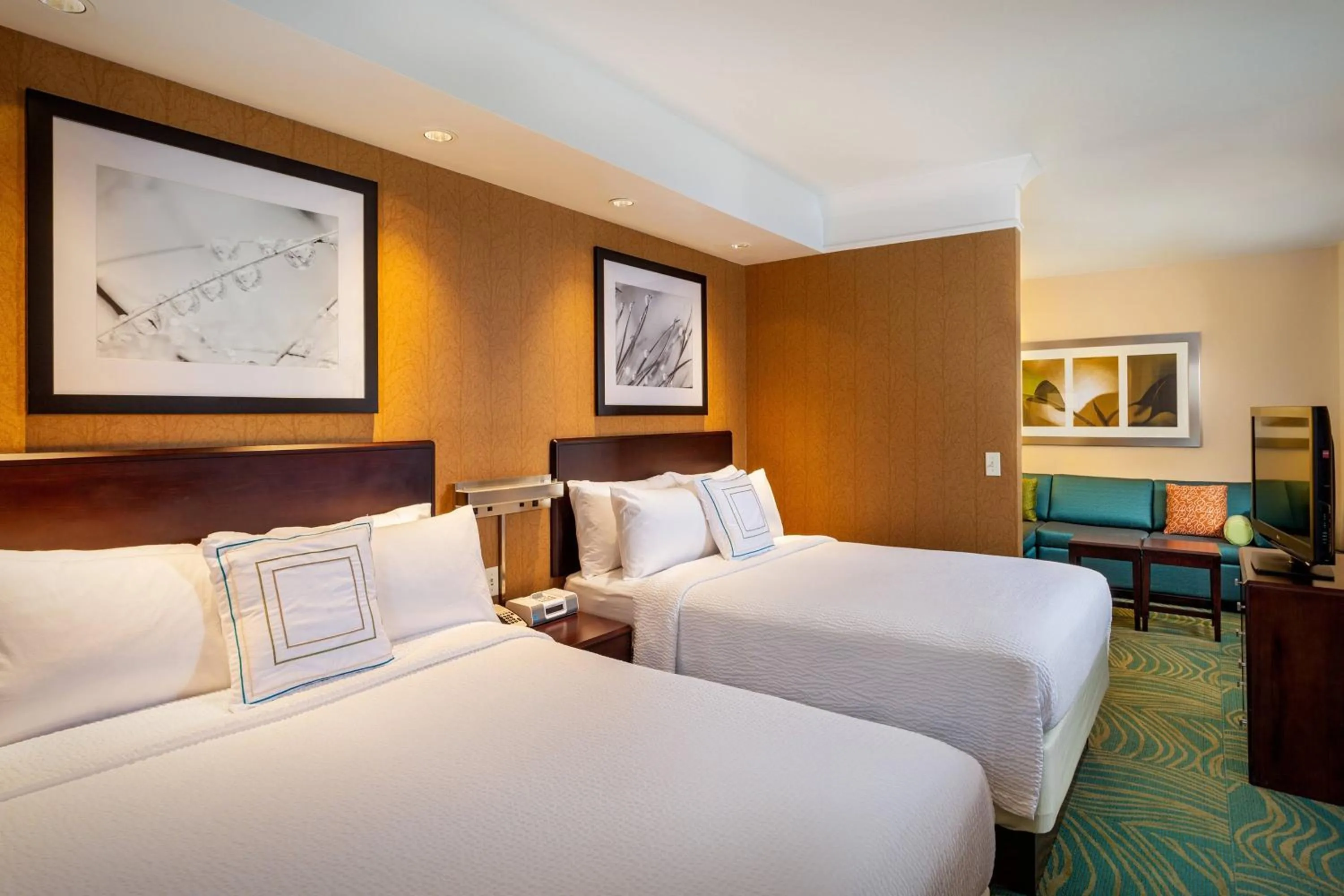 Bedroom, Bed in SpringHill Suites by Marriott Modesto