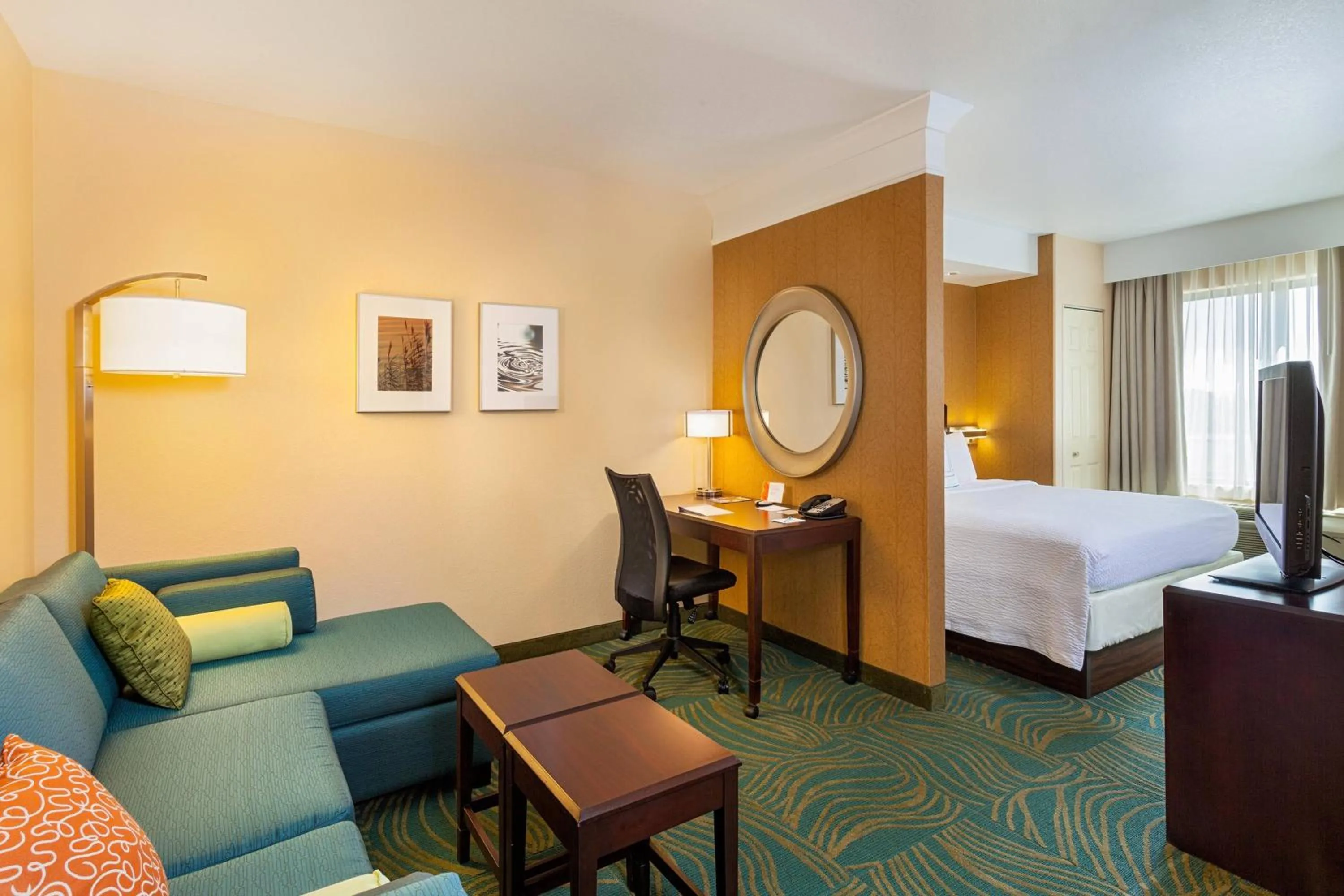 Bedroom, Bed in SpringHill Suites by Marriott Modesto