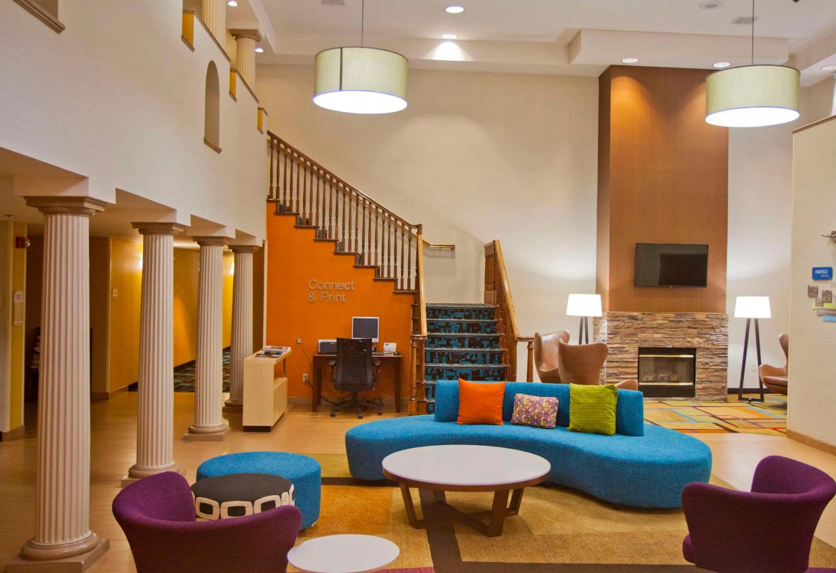 Lobby or reception in Fairfield Inn & Suites Modesto