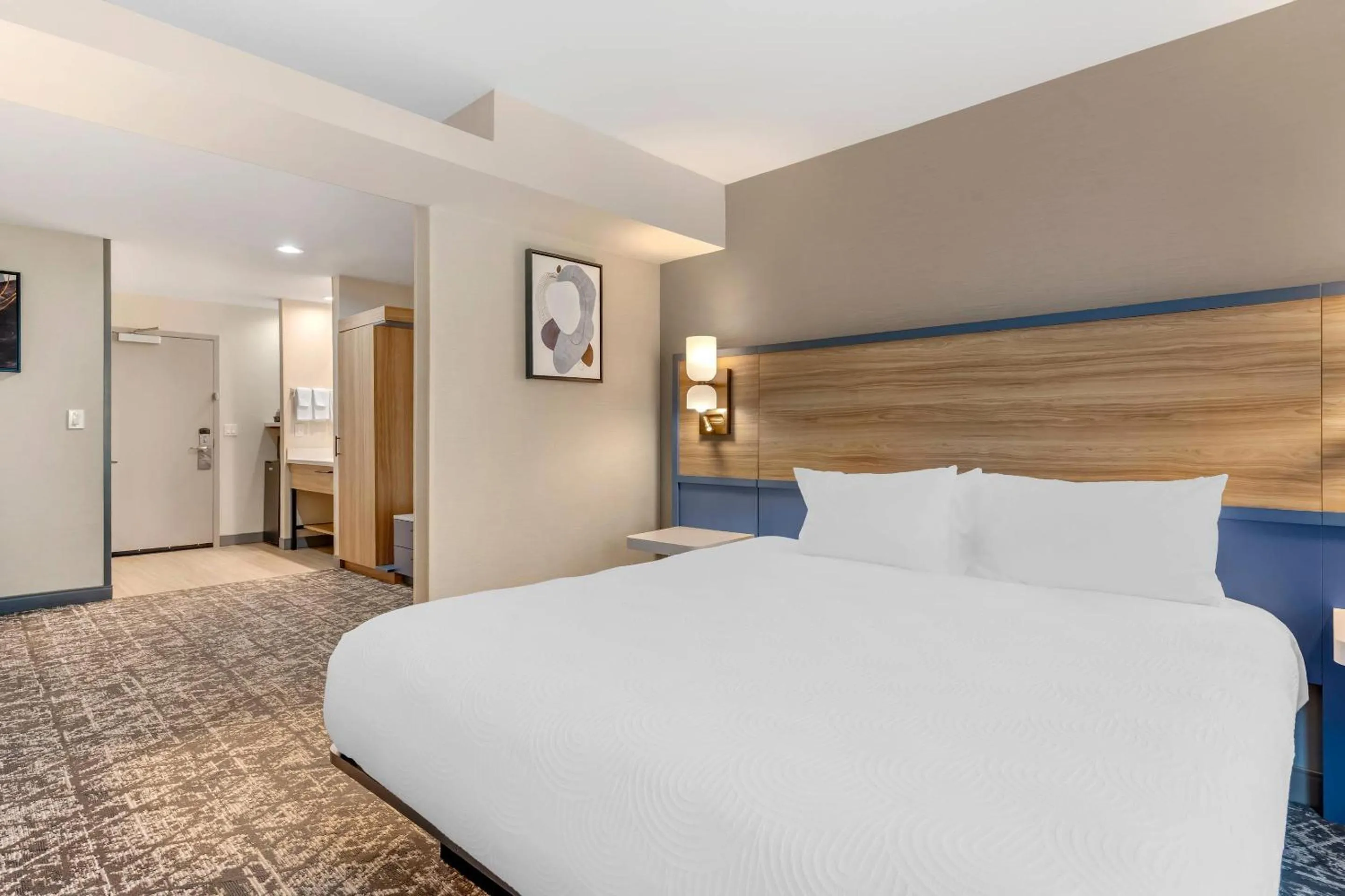 Bedroom, Bed in Country Inn & Suites by Radisson, Modesto-Salida