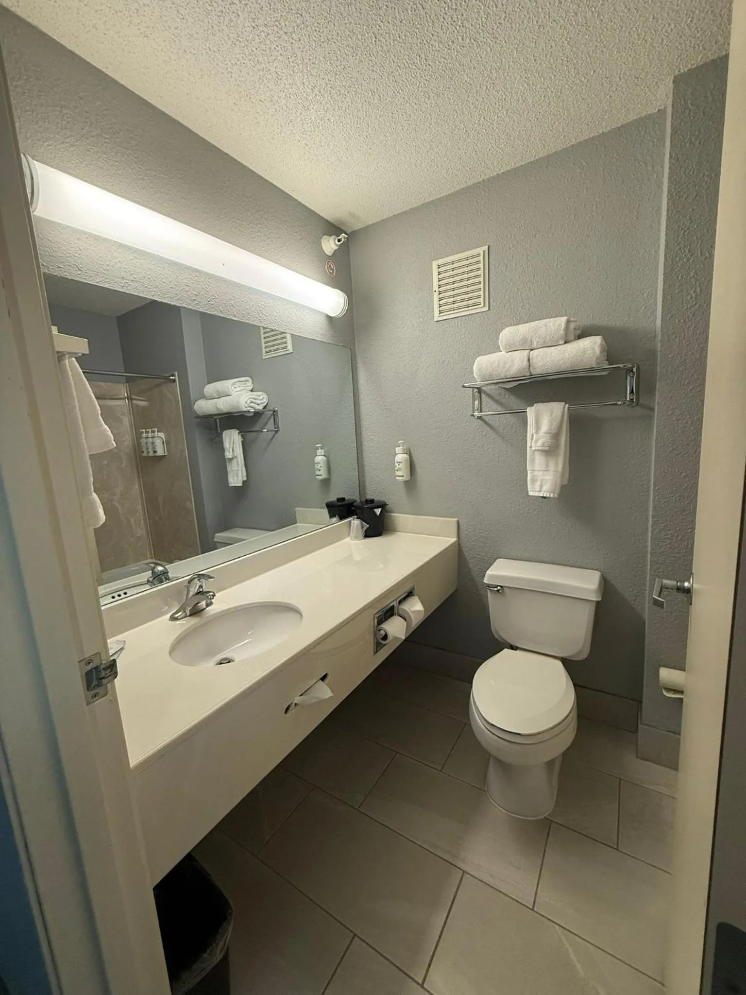 Shower in AmericInn by Wyndham Minot