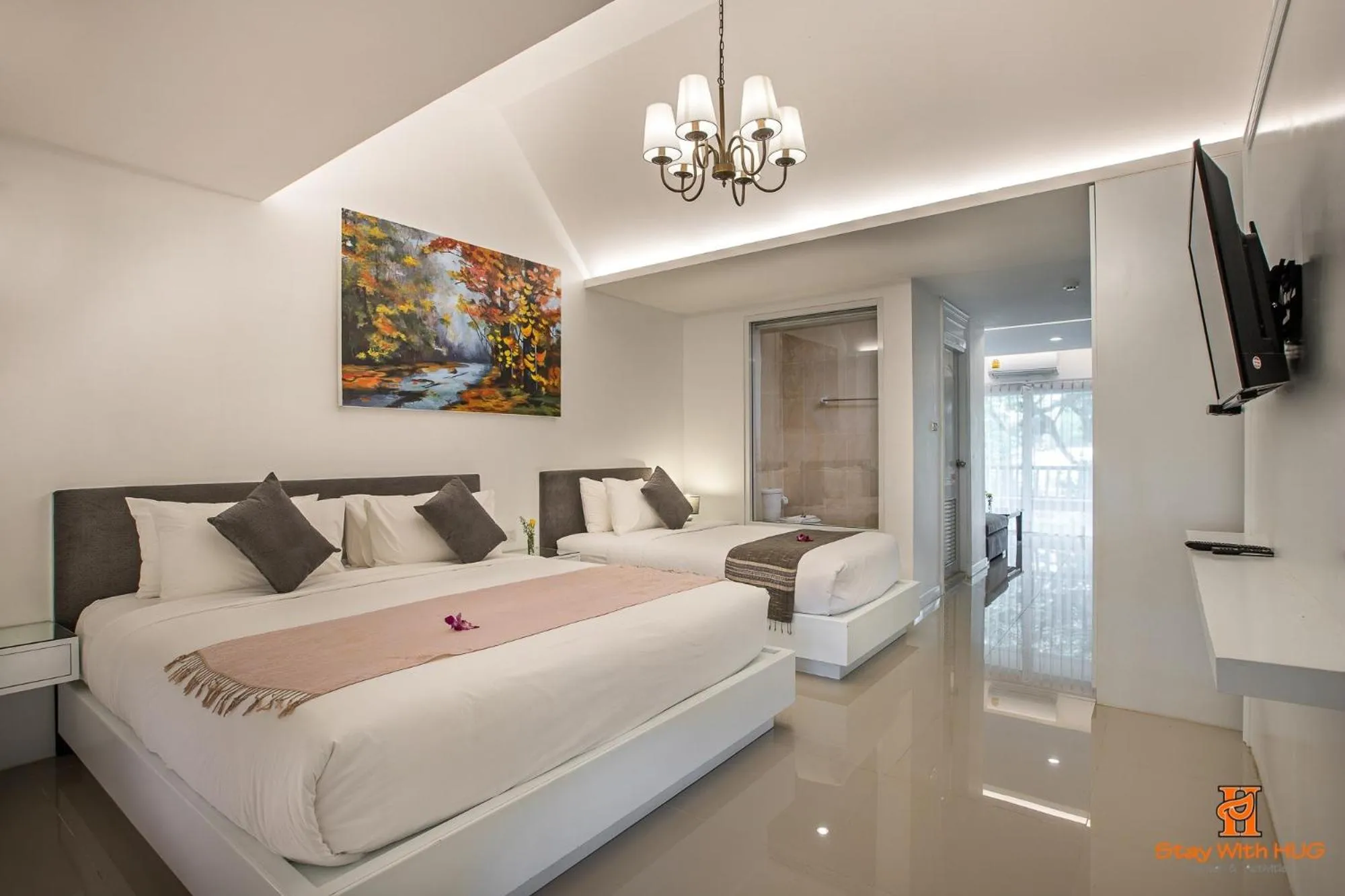 Photo of the whole room, Bed in Chiangmai Midpoint Activity Hostel