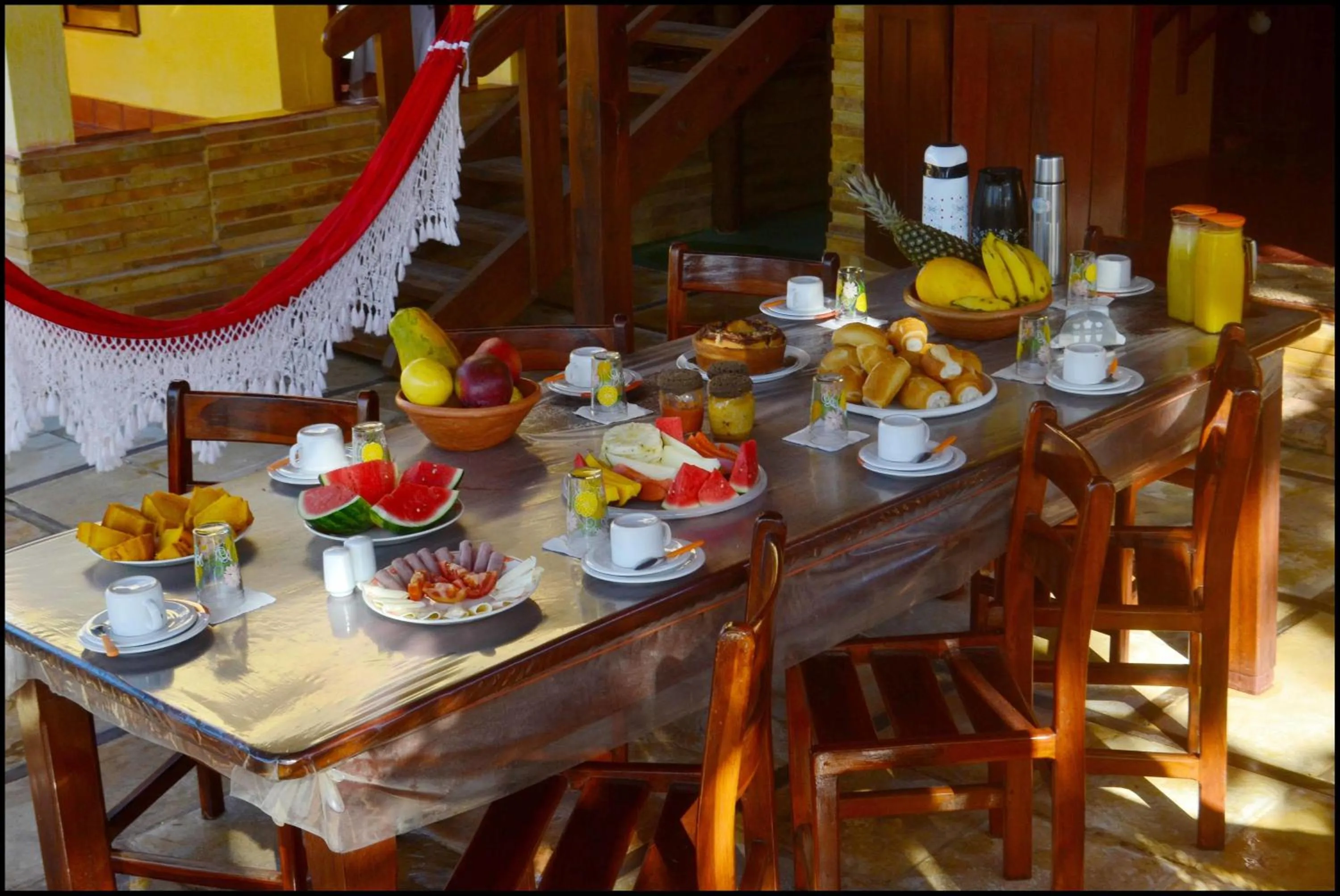 Dining area in Pousada Sahara