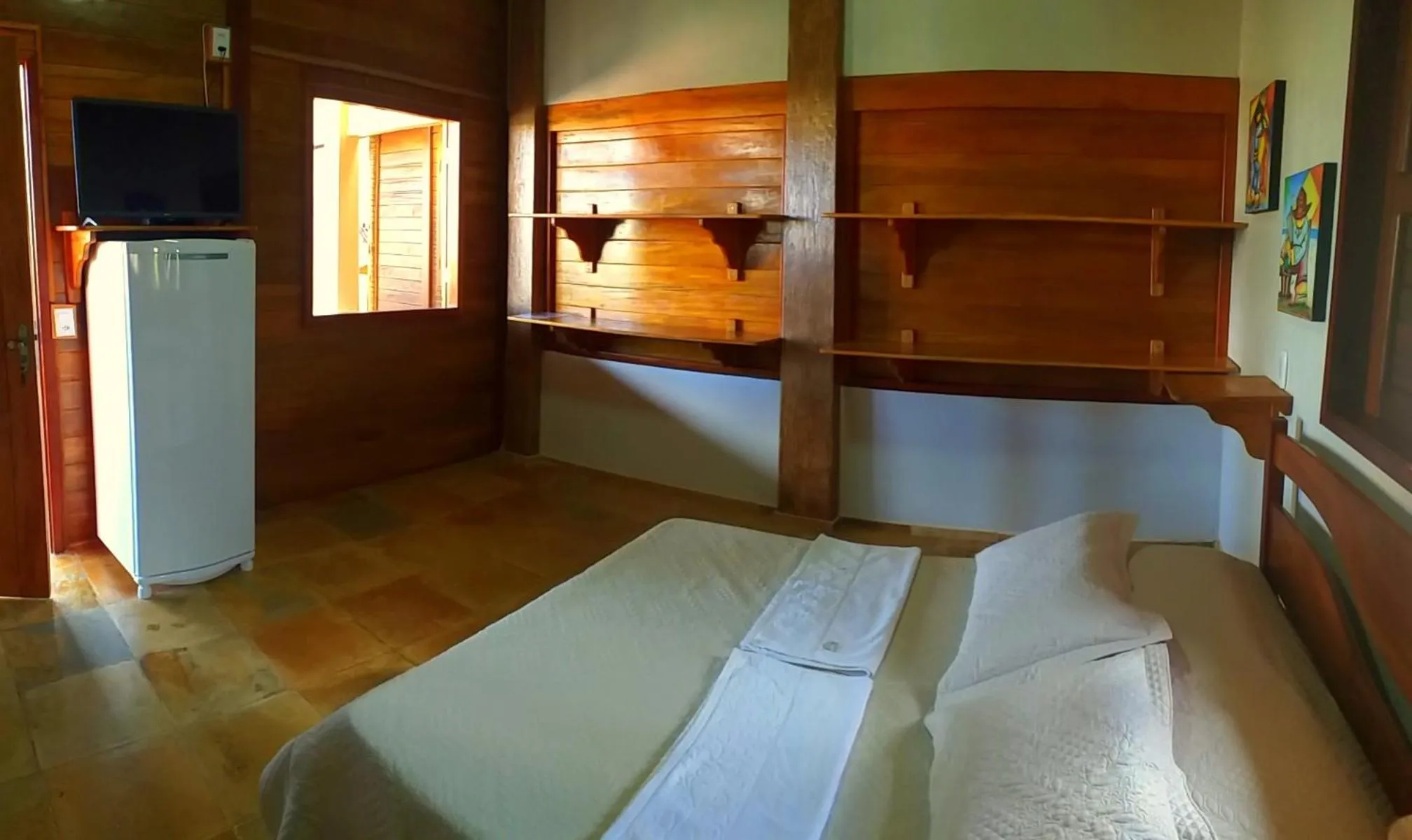 Bed in Pousada Sahara