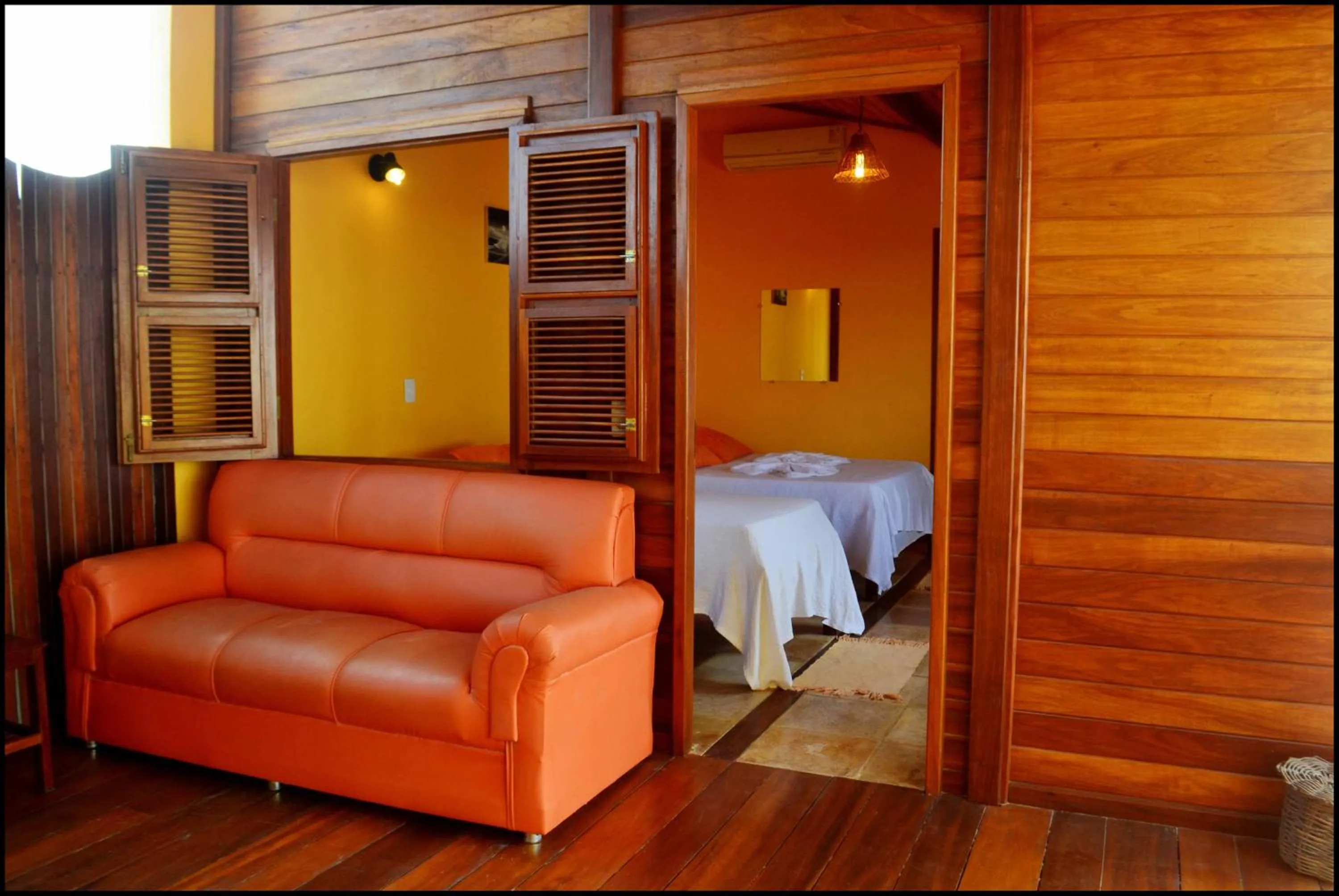 Balcony/Terrace, Bed in Pousada Sahara