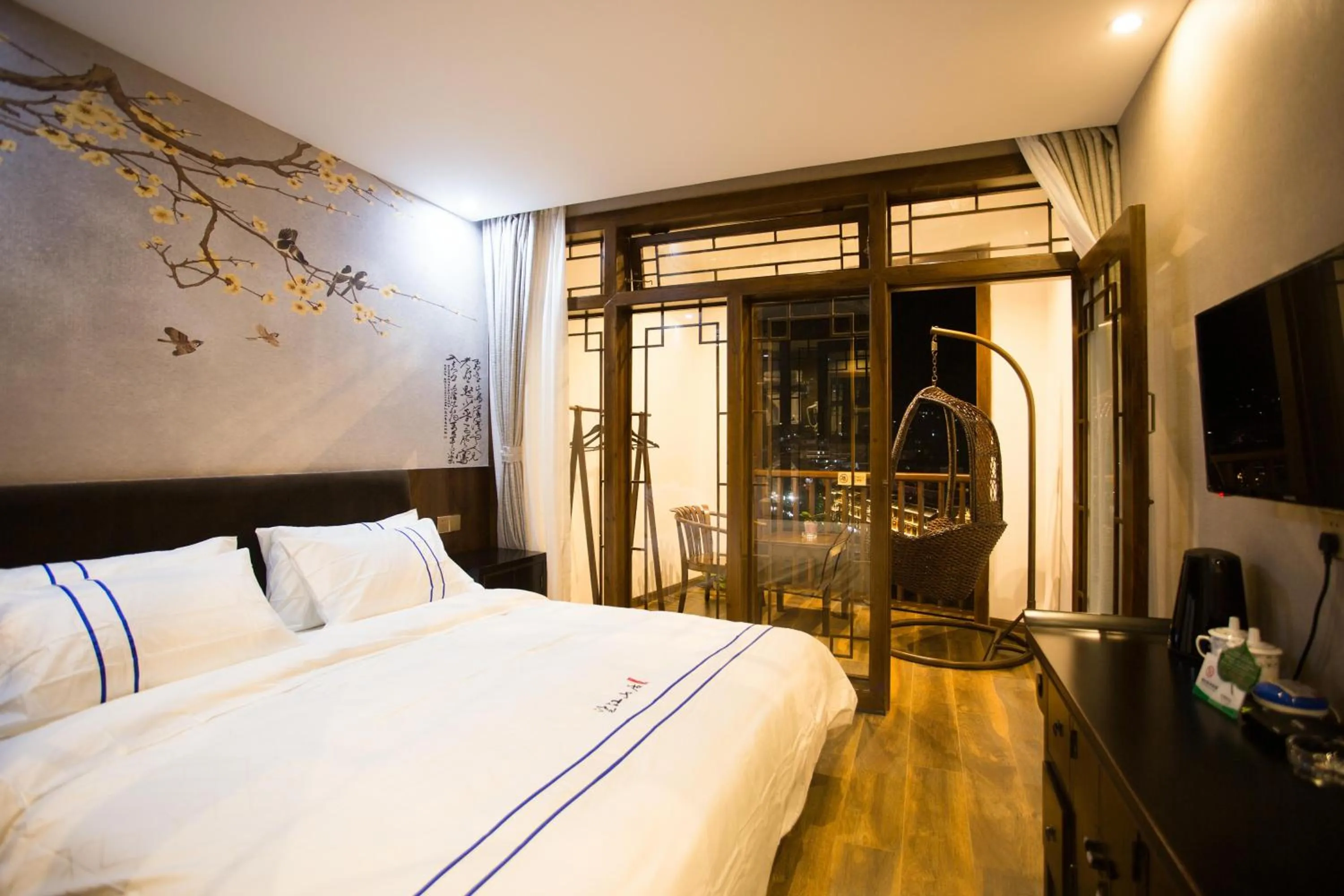 Bed in Wang Jiang Reclusive Boutique Inn