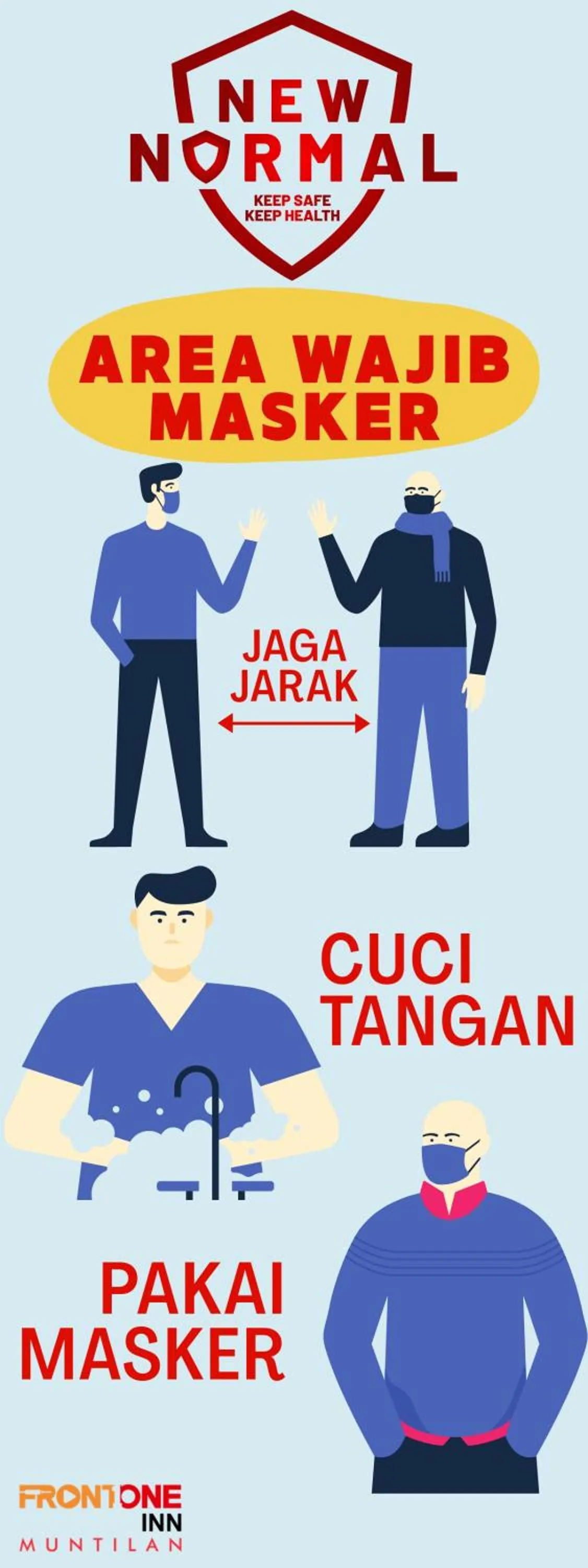 Property building in Front One Budget Muntilan