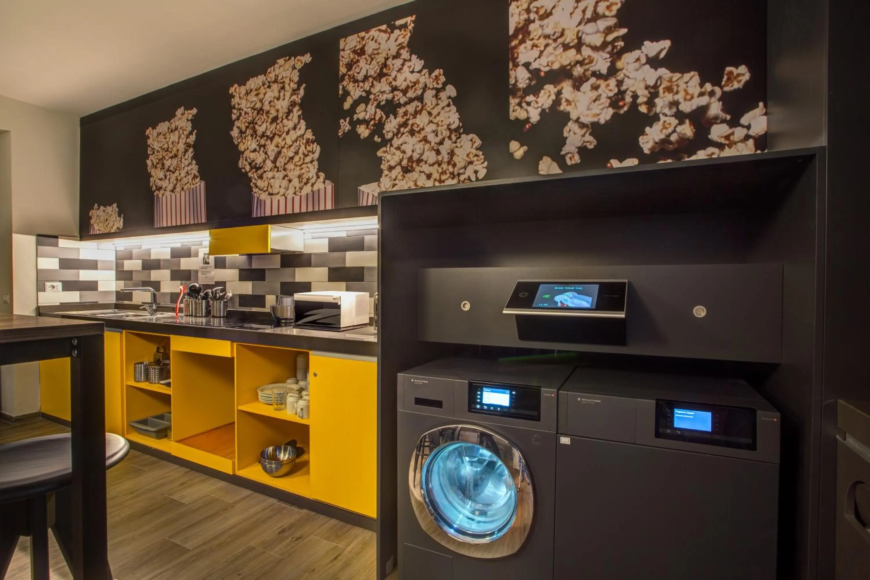 kitchen in MEININGER Roma Termini