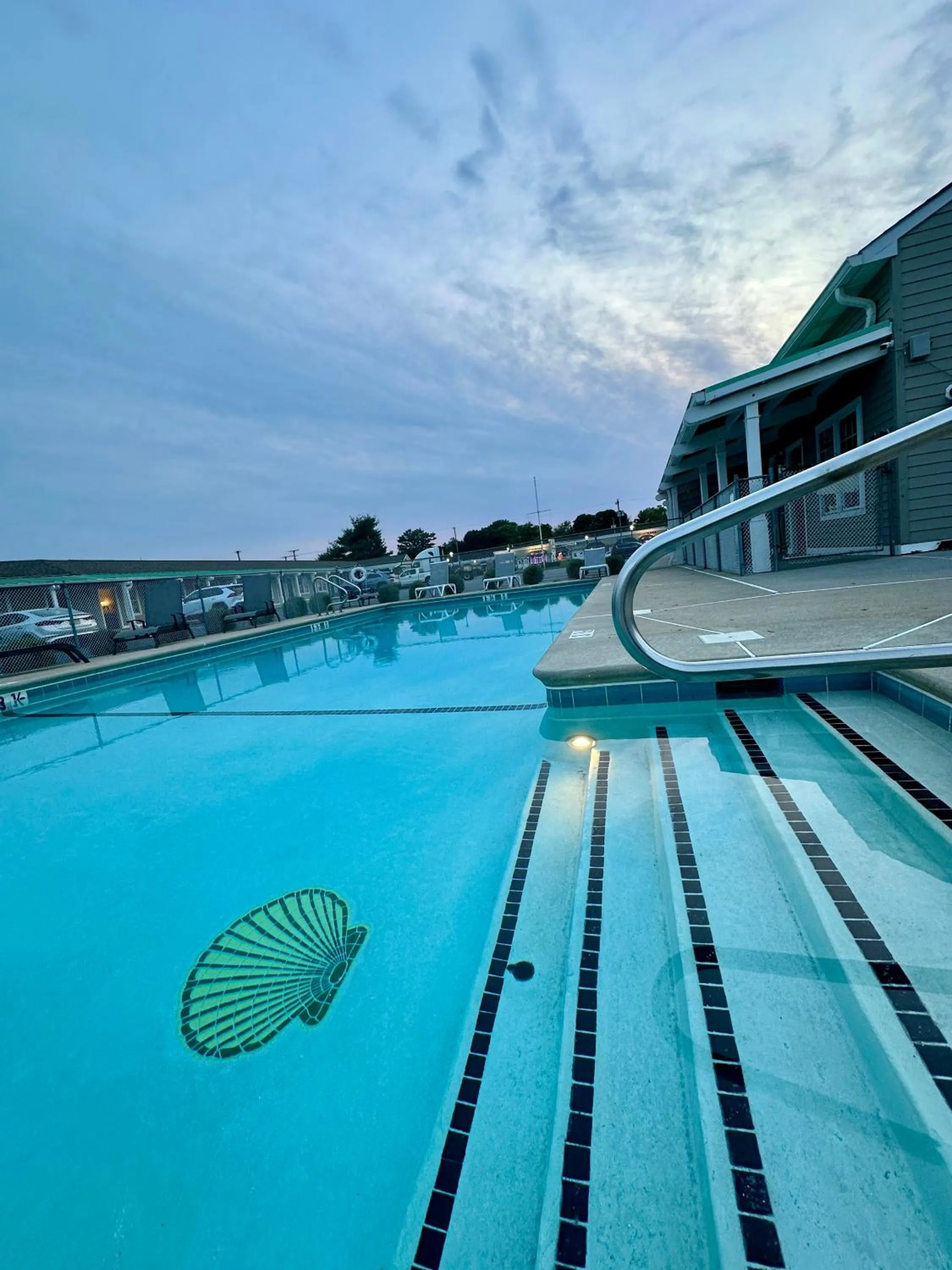 Pool view in Sea Girt Lodge