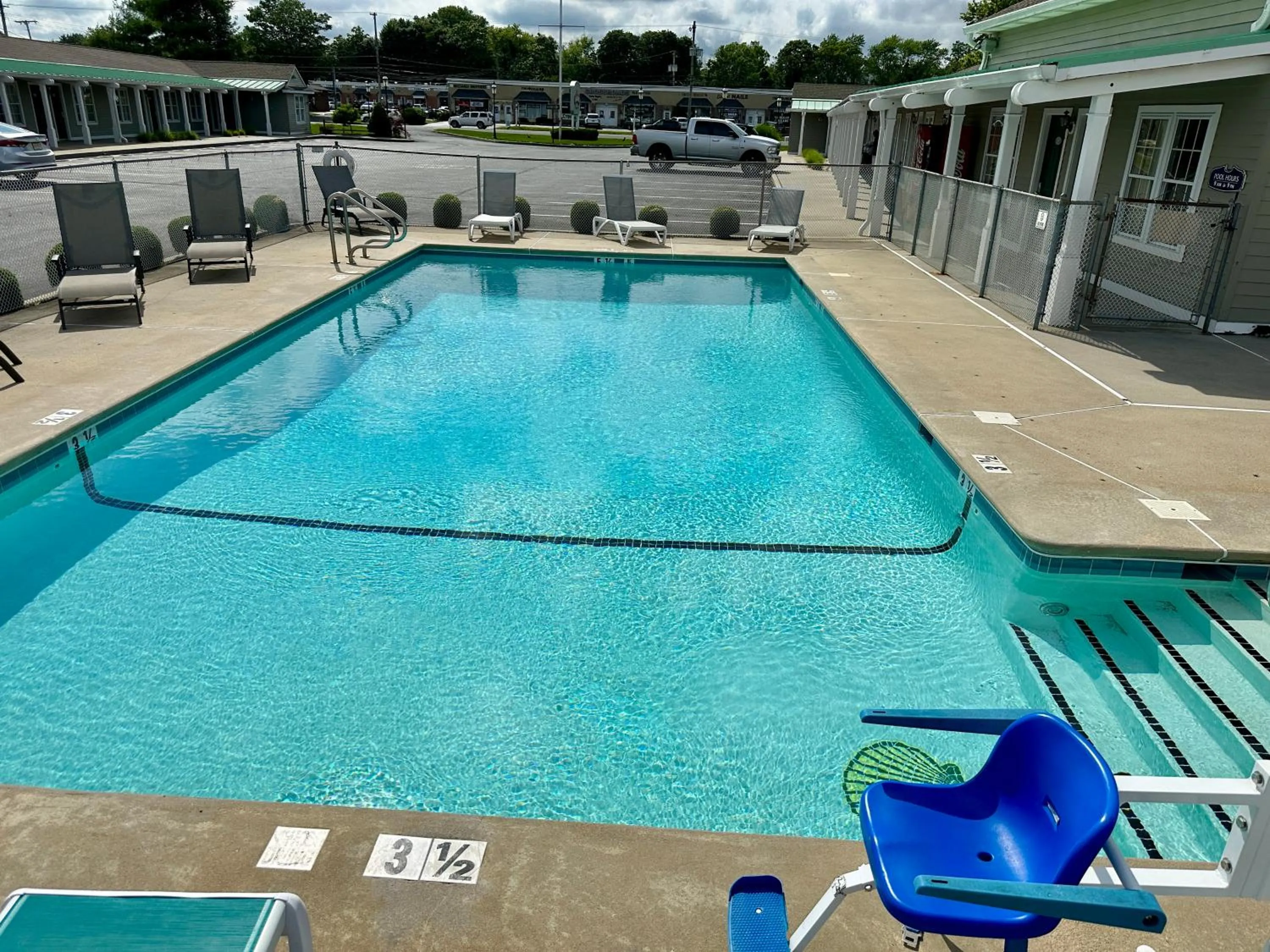Pool view in Sea Girt Lodge