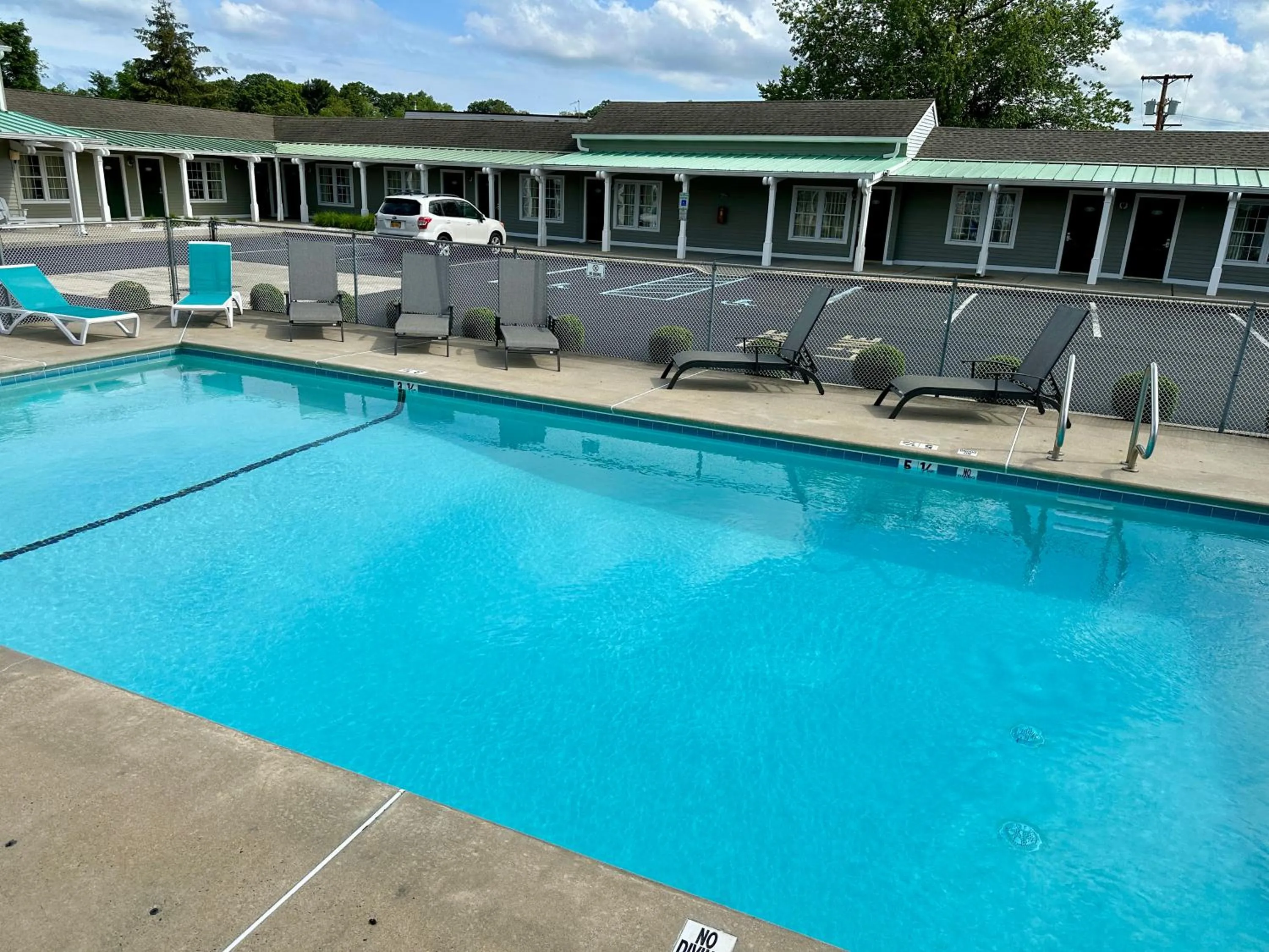 Pool view in Sea Girt Lodge