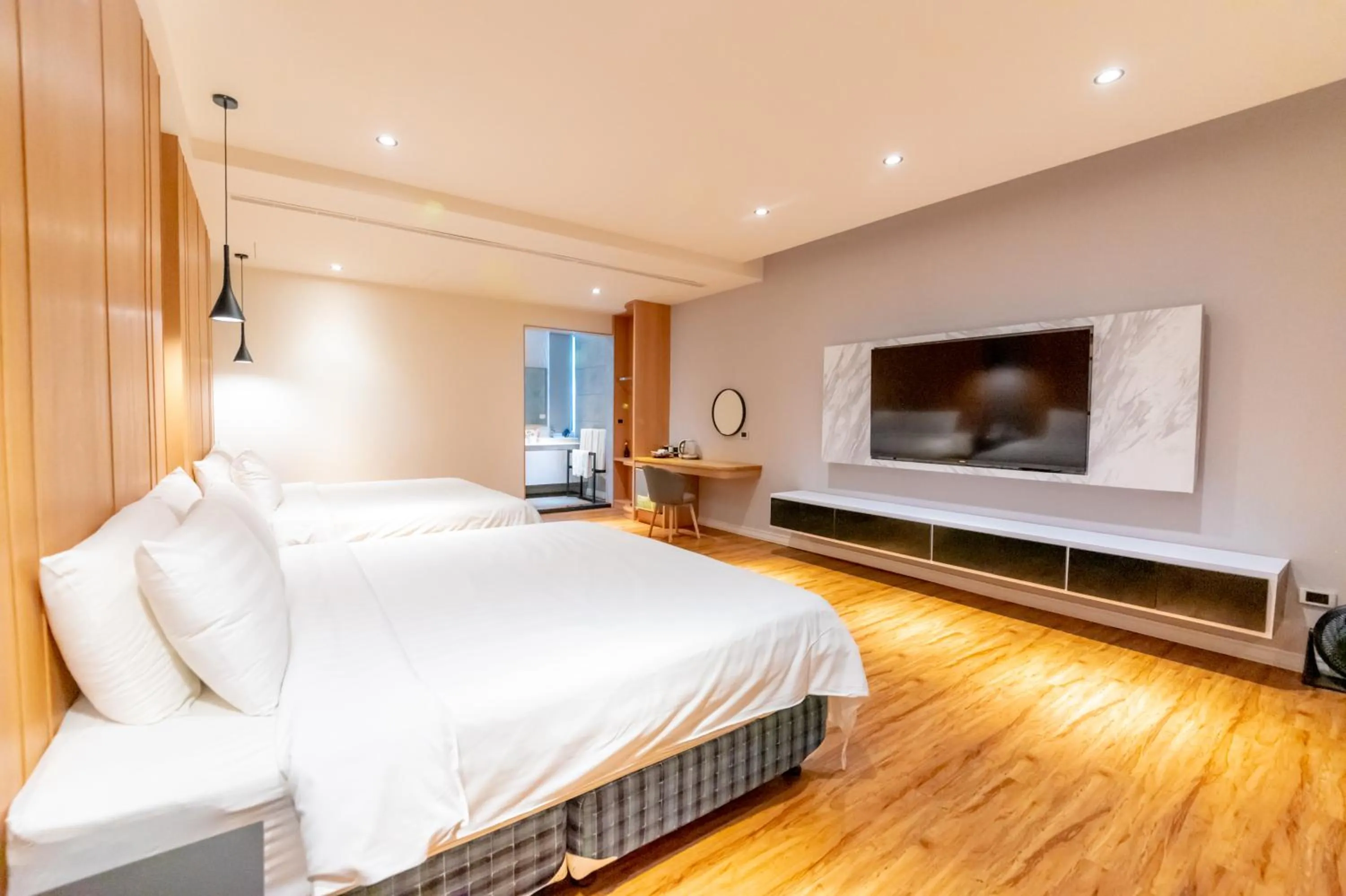 Bed in Sunshine Palm B&B