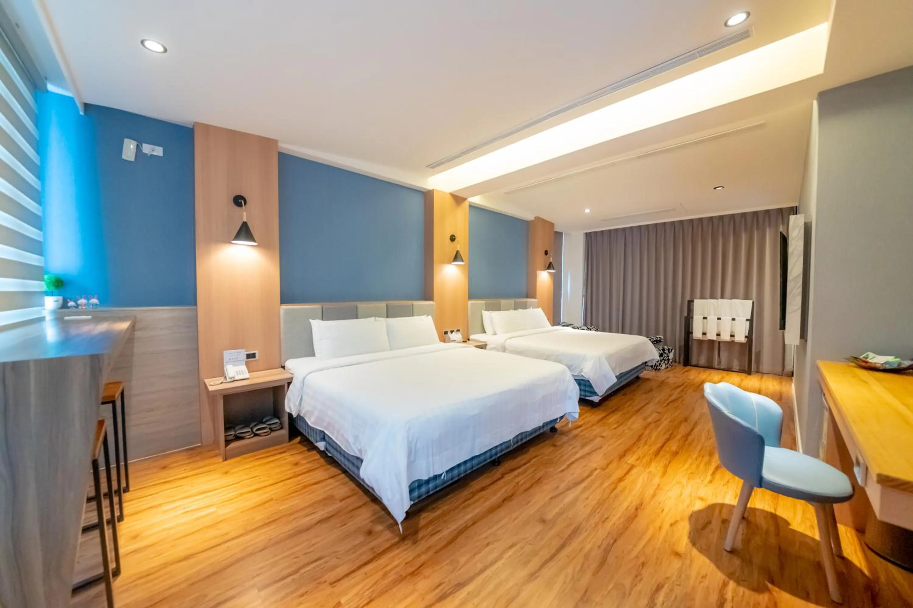 Bed in Sunshine Palm B&B