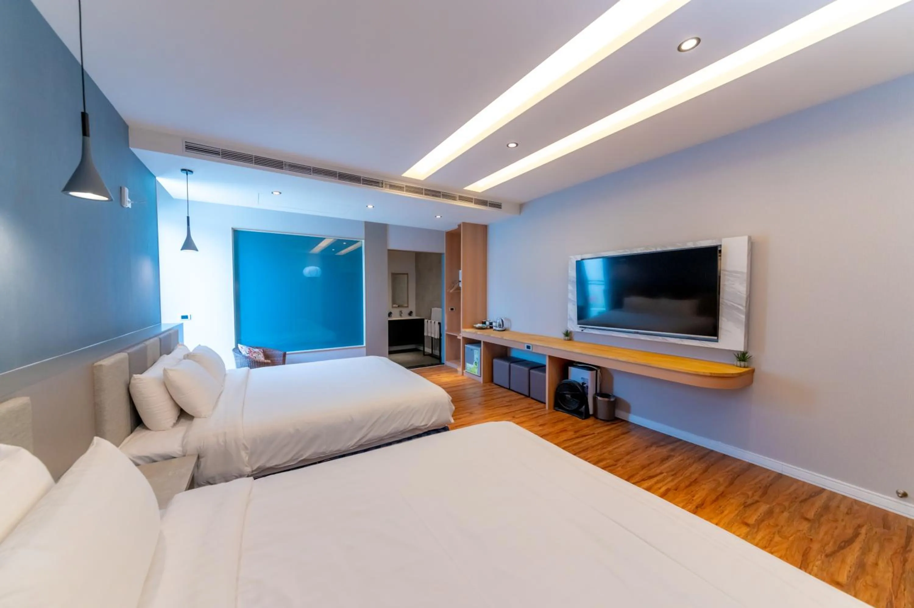 Bed in Sunshine Palm B&B