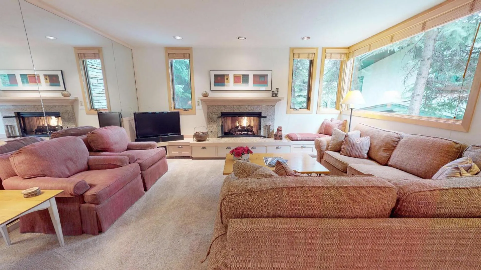 Living room in Tamarack Townhomes - CoralTree Residence Collection