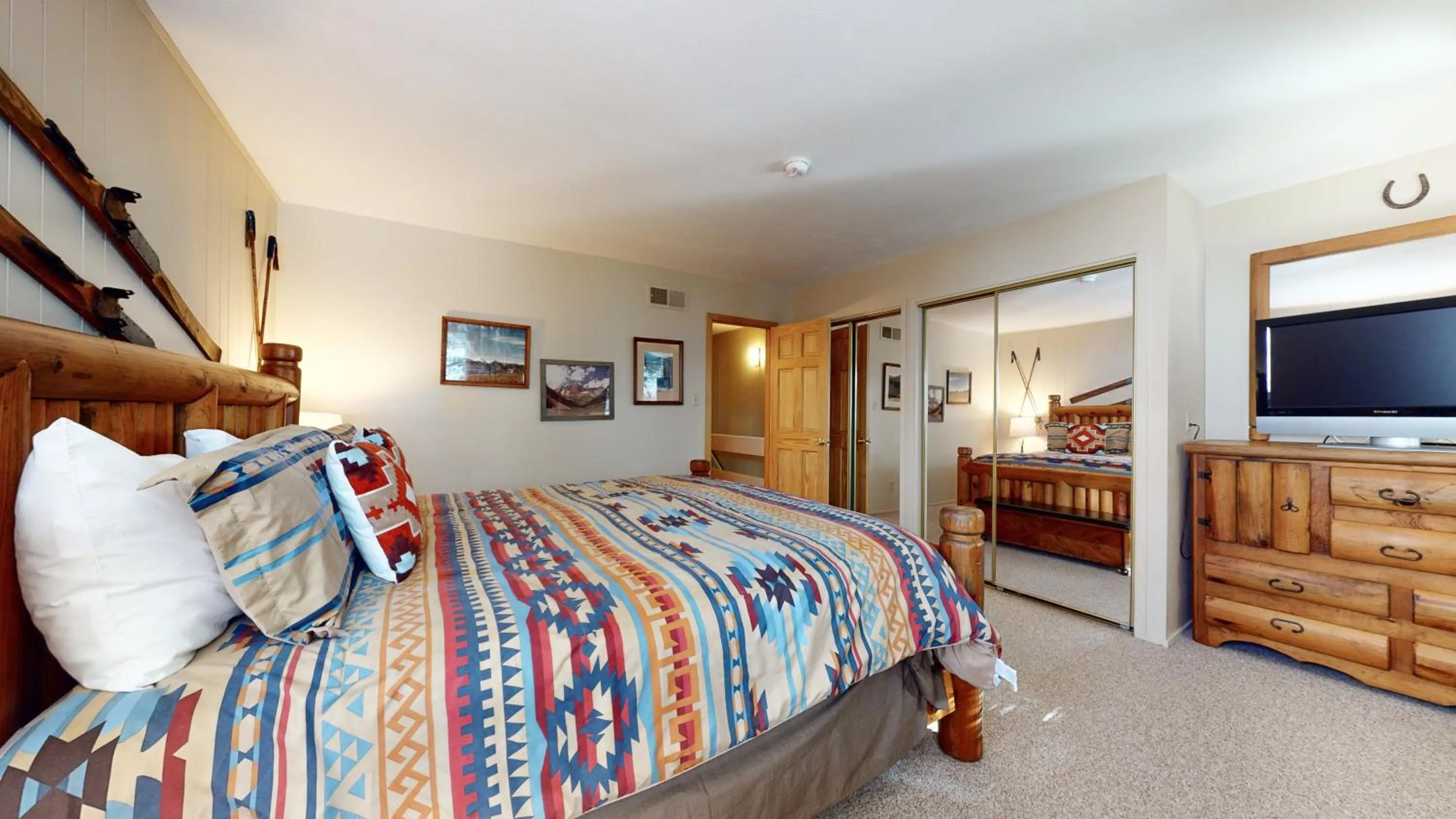 Bedroom, Bed in Tamarack Townhomes - CoralTree Residence Collection