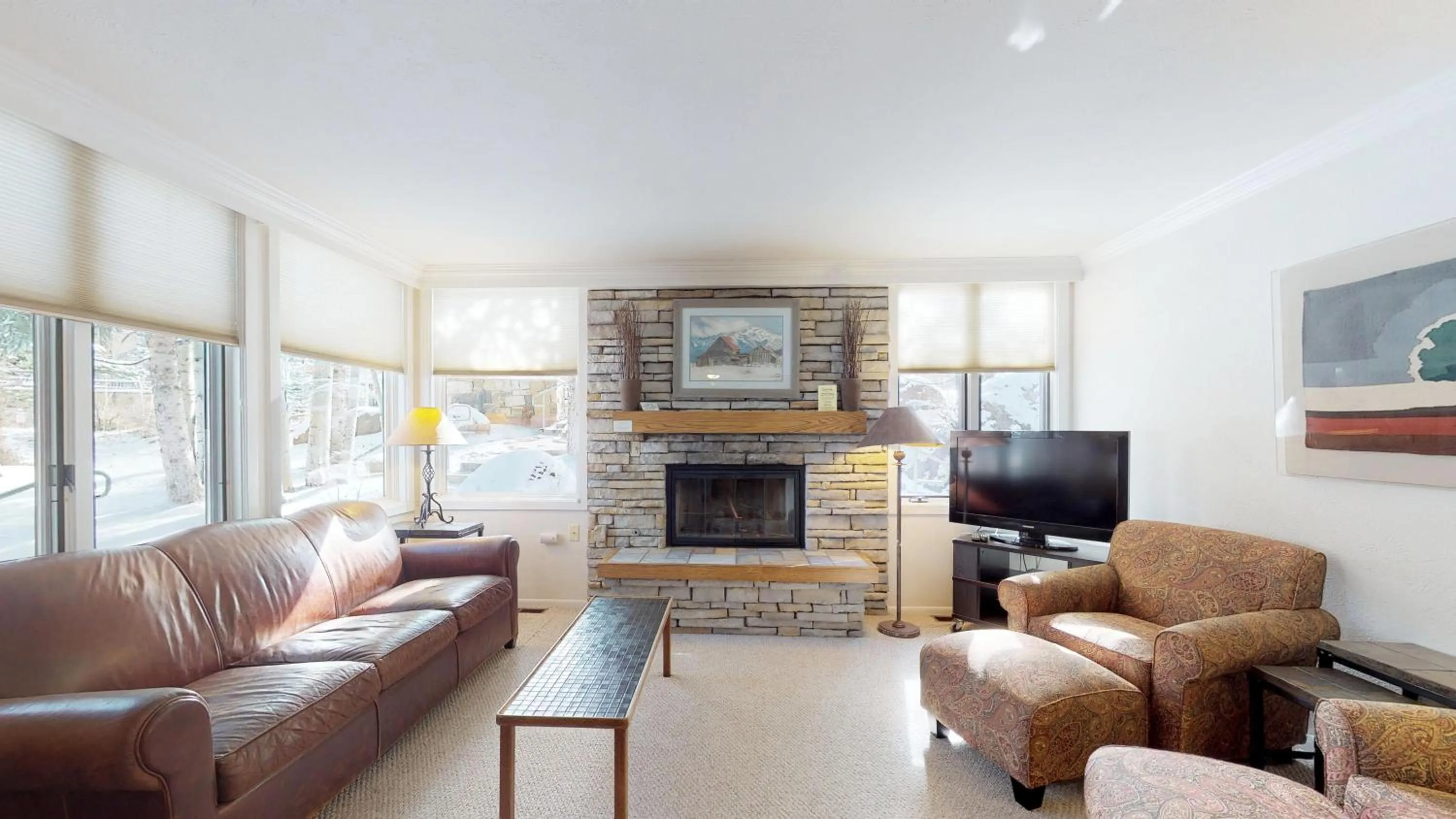 Living room in Tamarack Townhomes - CoralTree Residence Collection
