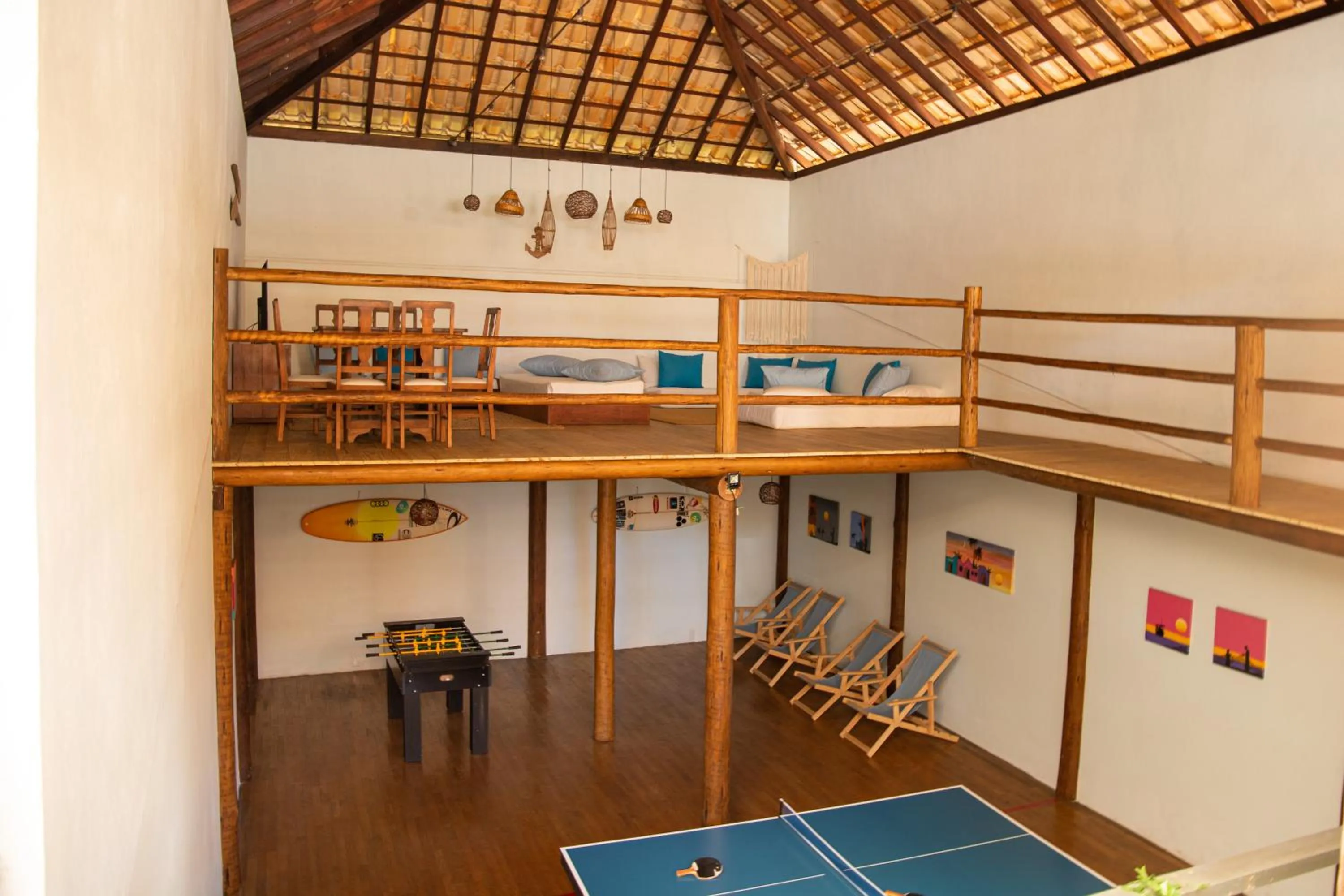 Communal lounge/ TV room in Pousada Vila do Dengo