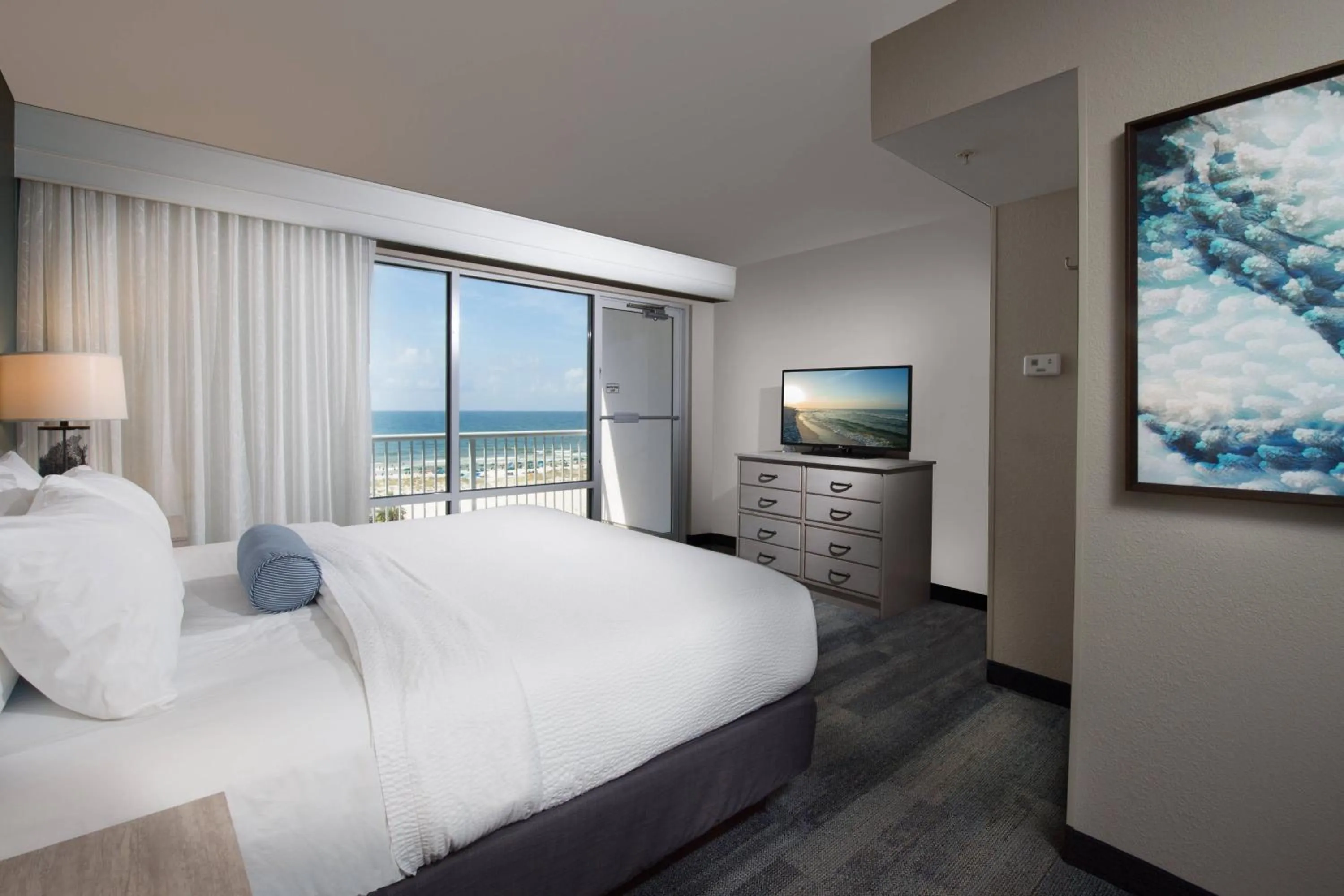Photo of the whole room, Bed in SpringHill Suites by Marriott Pensacola Beach