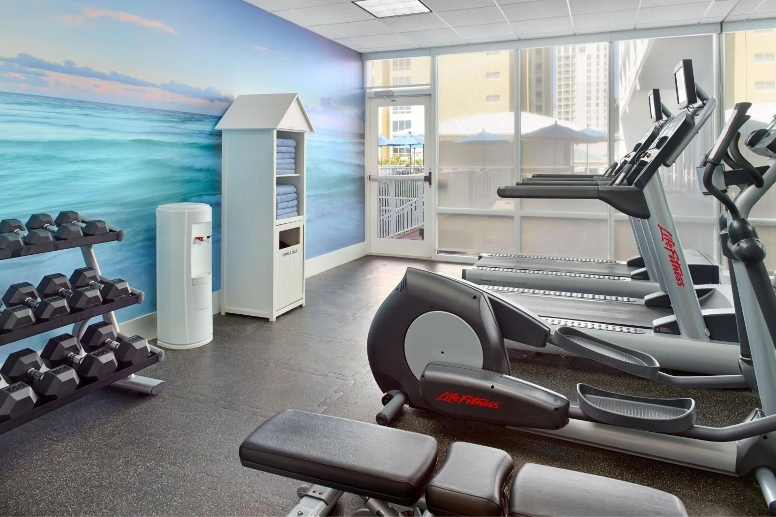 Fitness centre/facilities in SpringHill Suites by Marriott Pensacola Beach