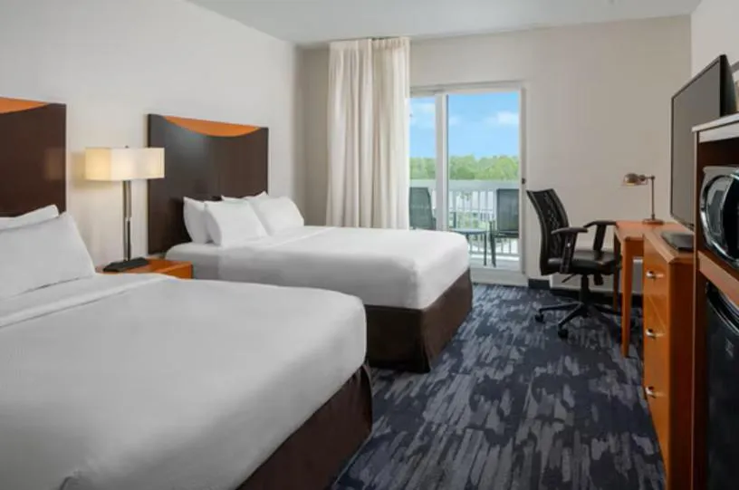 Bed in Fairfield Inn & Suites Orange Beach