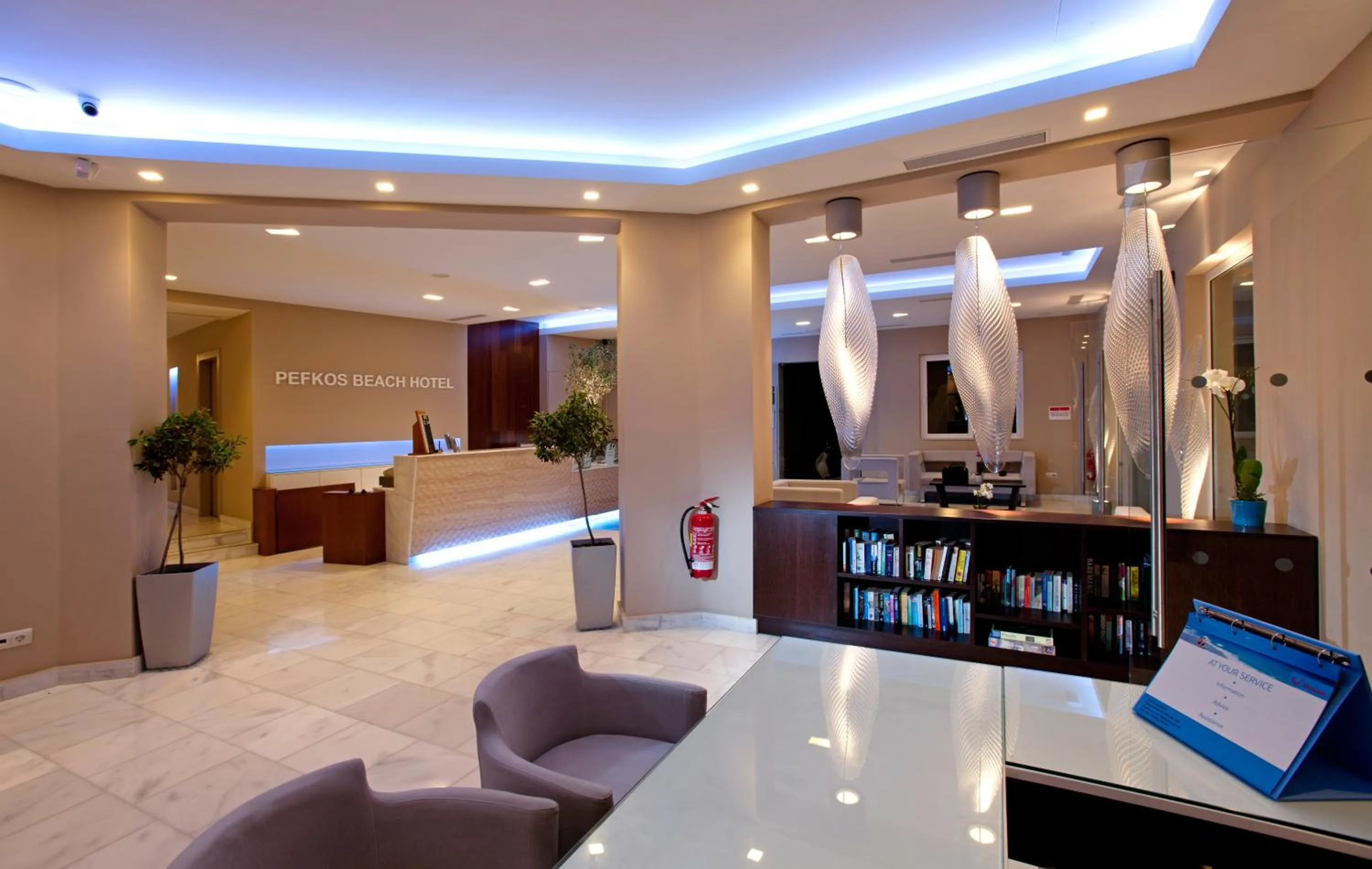 Lobby or reception in Pefkos Beach Studios & Apartments