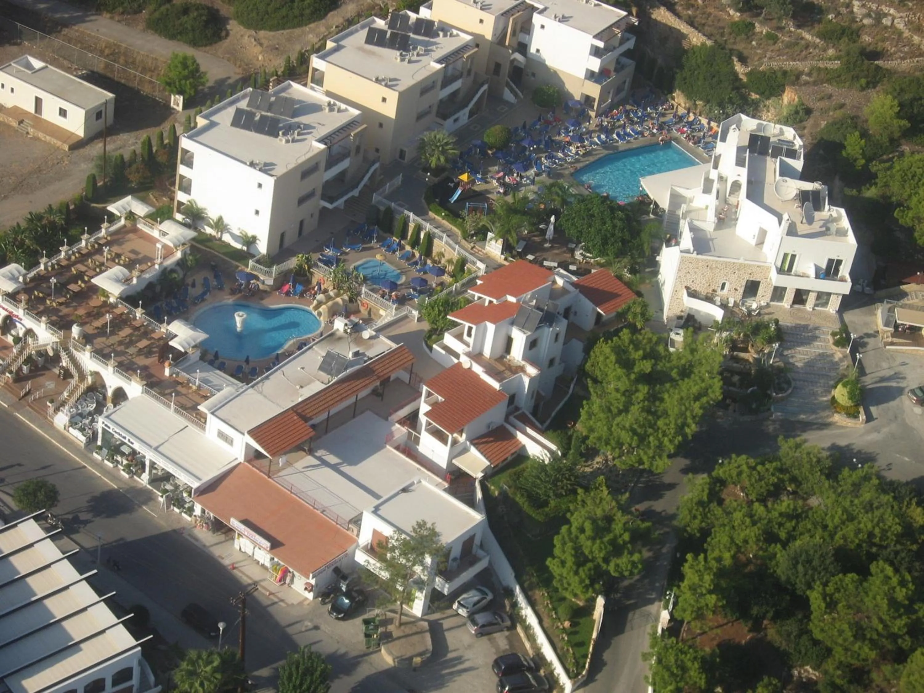 Bird's eye view in Pefkos Beach Studios & Apartments