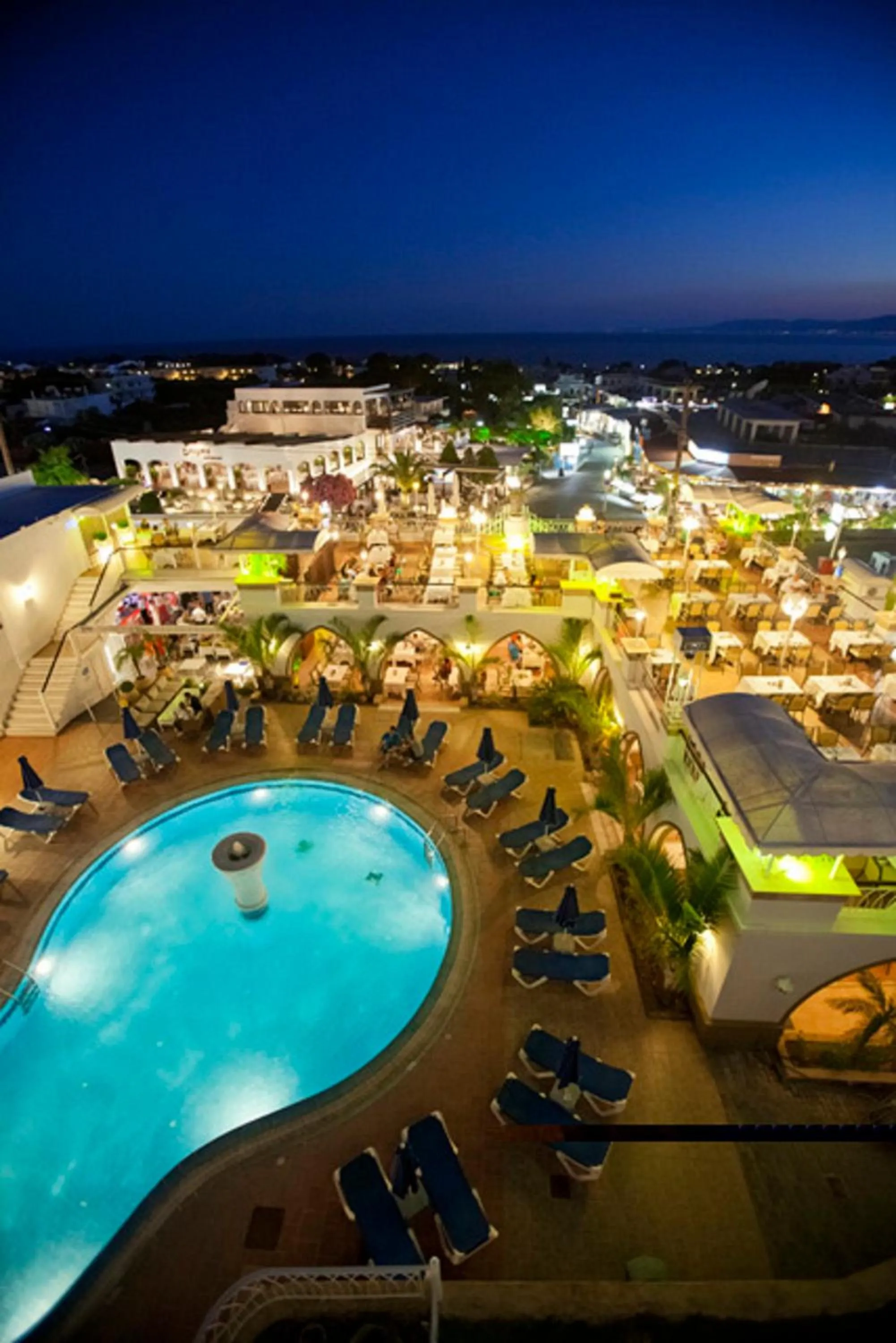Bird's eye view in Pefkos Beach Studios & Apartments