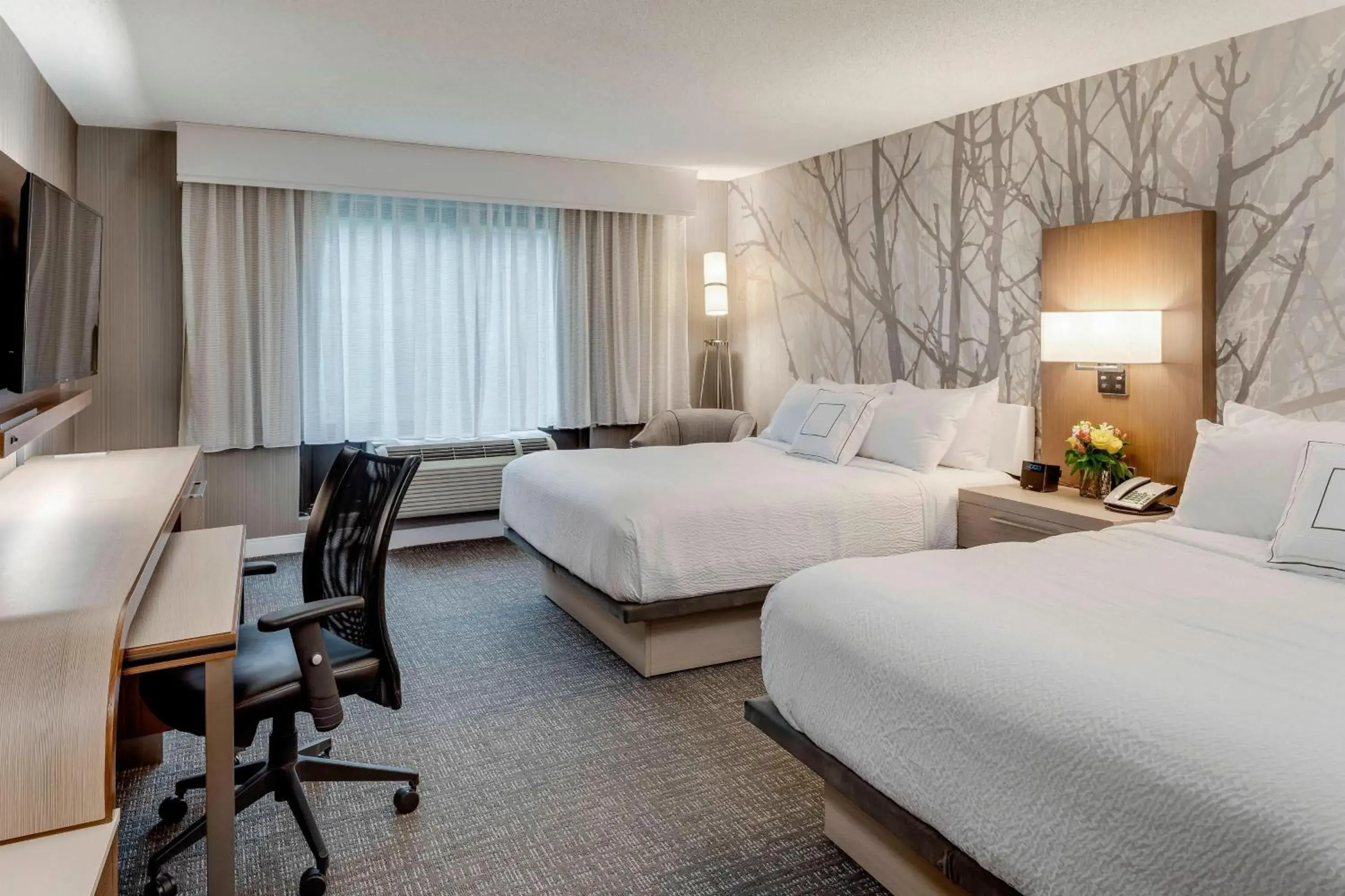 Queen Room with Two Queen Beds - Hearing Accessible in Courtyard by Marriott Portsmouth Queen Room with Two Queen Beds - Hearing Accessible in Courtyard by Marriott Portsmouth