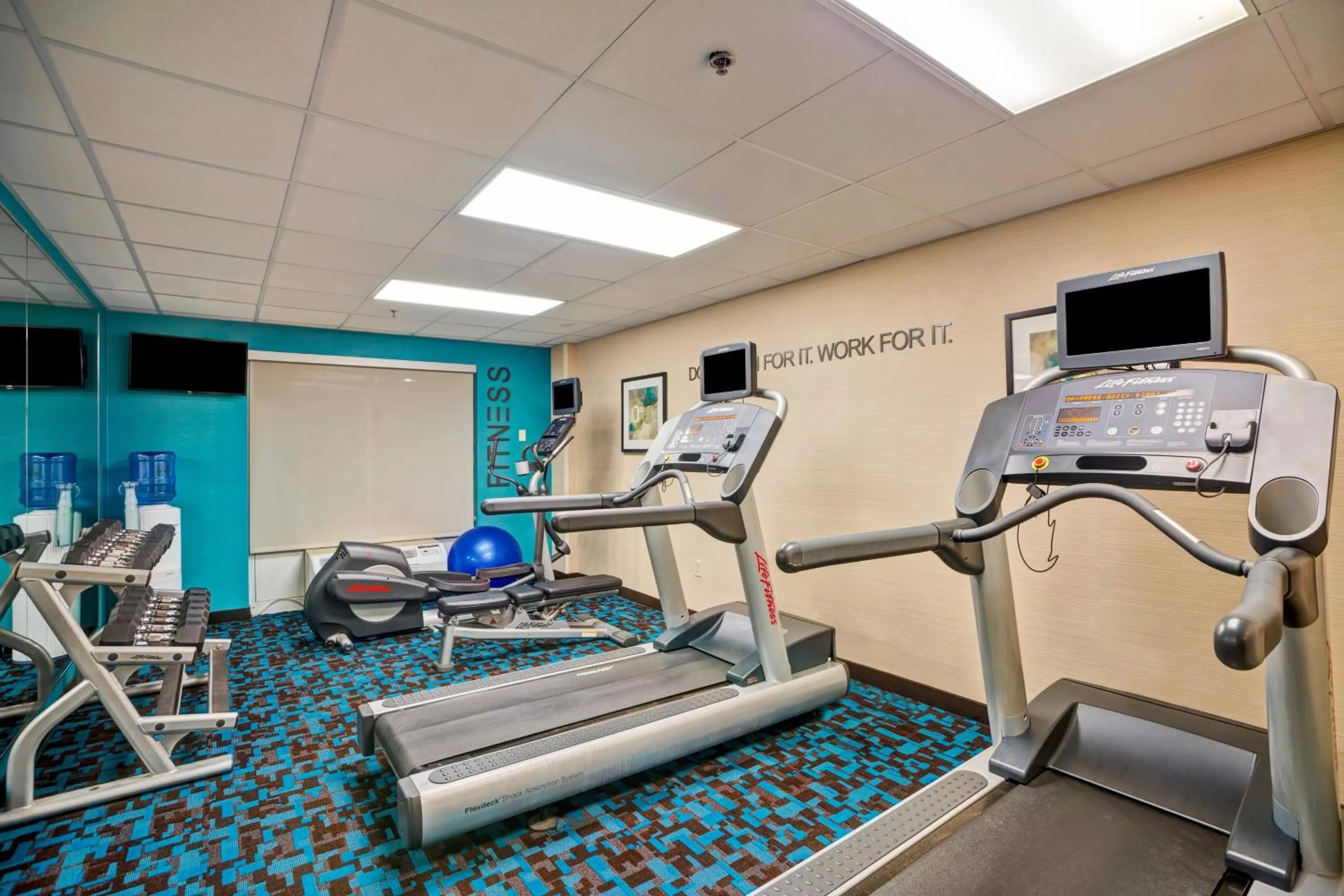 Fitness centre/facilities in Fairfield Inn & Suites Christiansburg