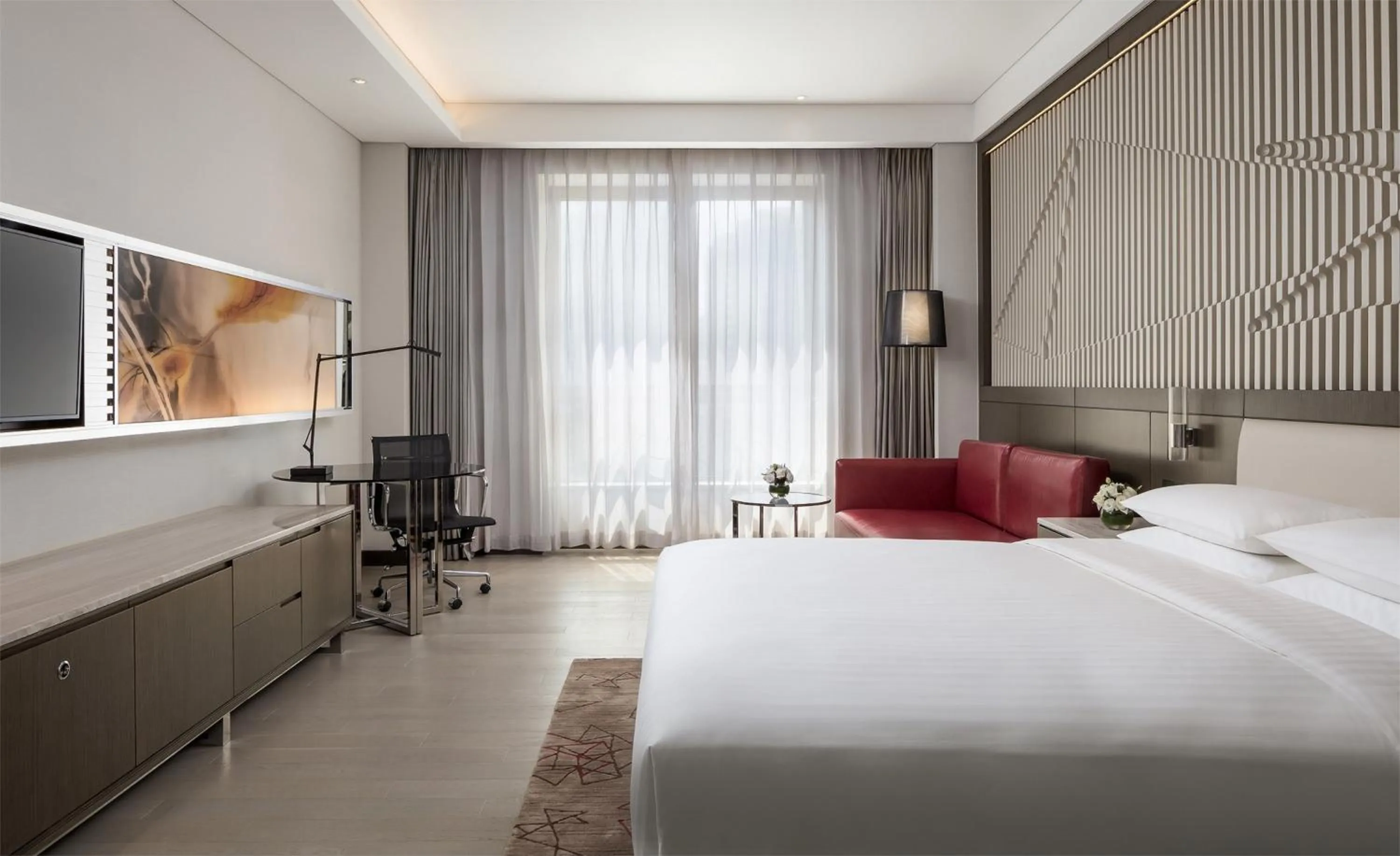 Bedroom, Bed in Courtyard by Marriott Tianjin Hongqiao