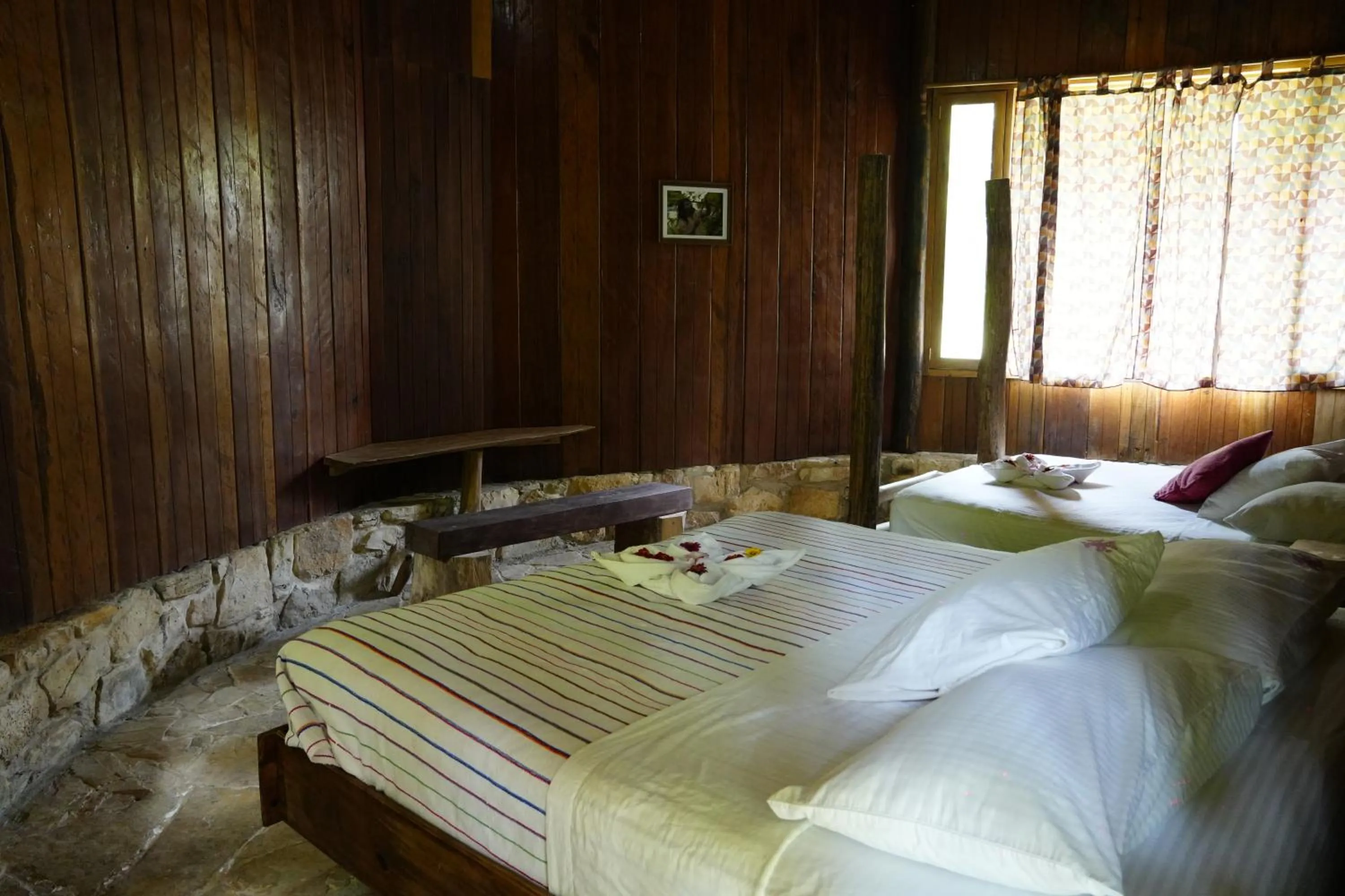 Bed in Eco Hotel Sak Nok