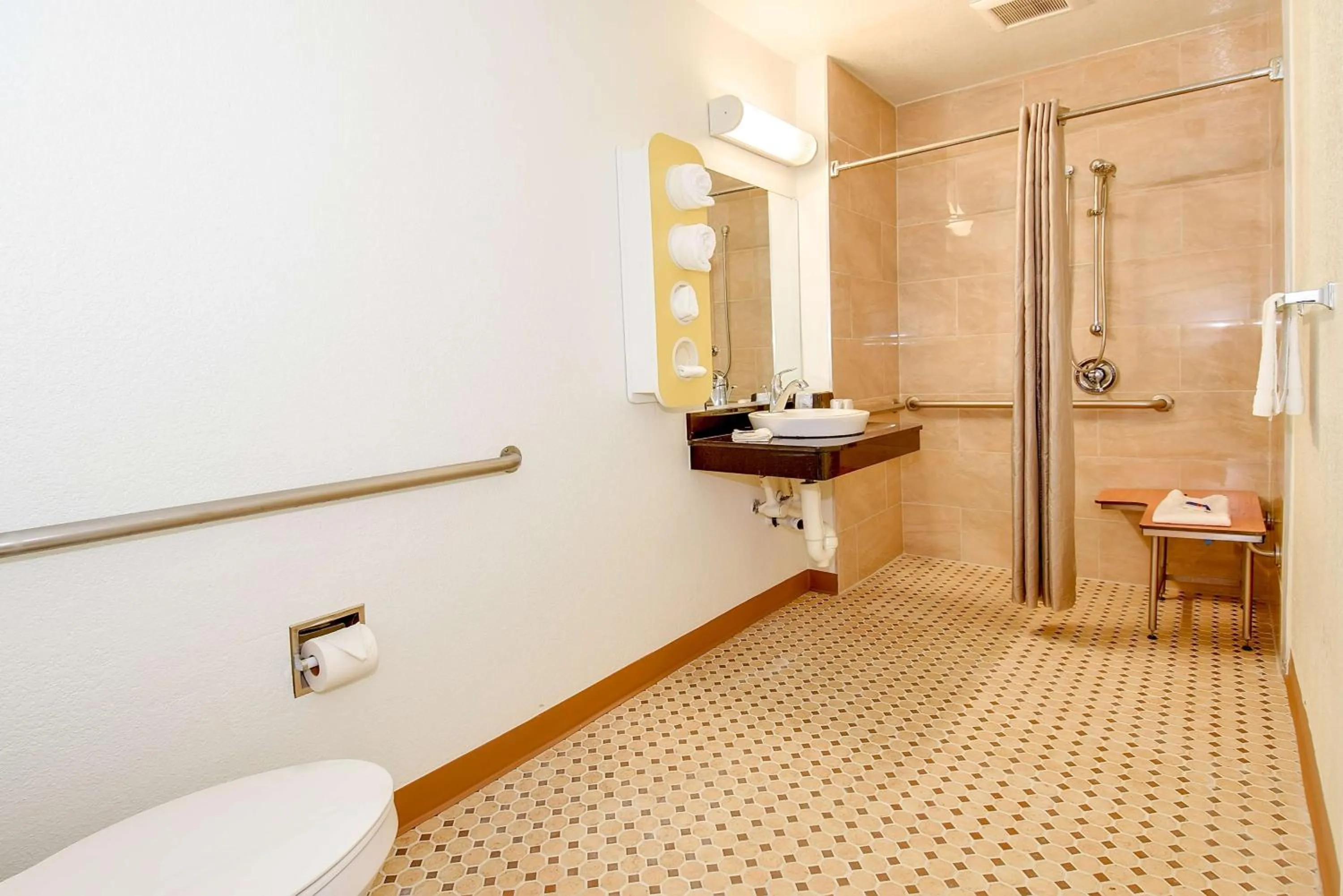 Shower in Motel 6-Riverside, CA - South