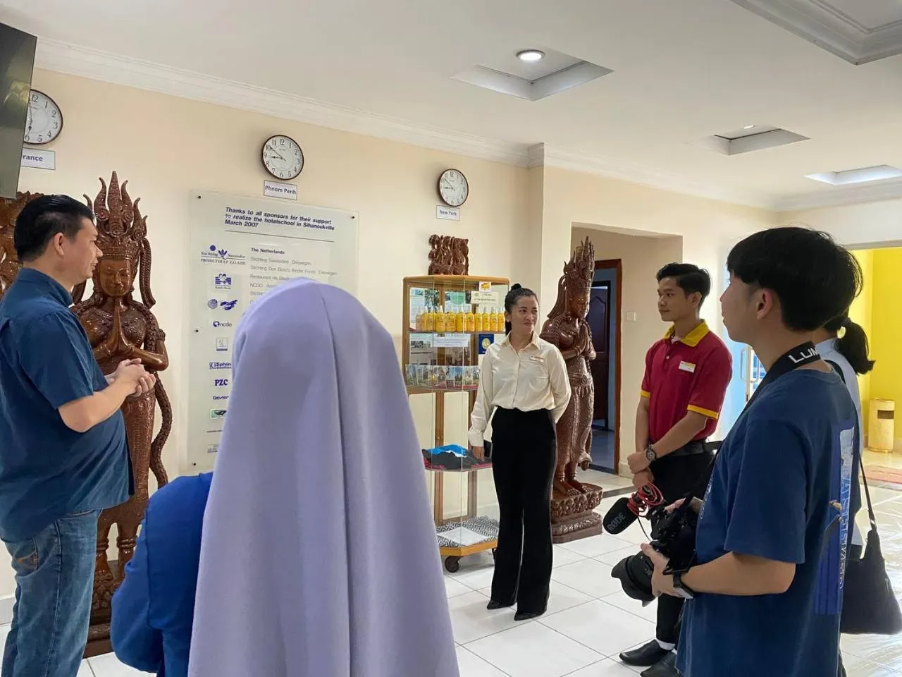 People in Don Bosco Hotel School