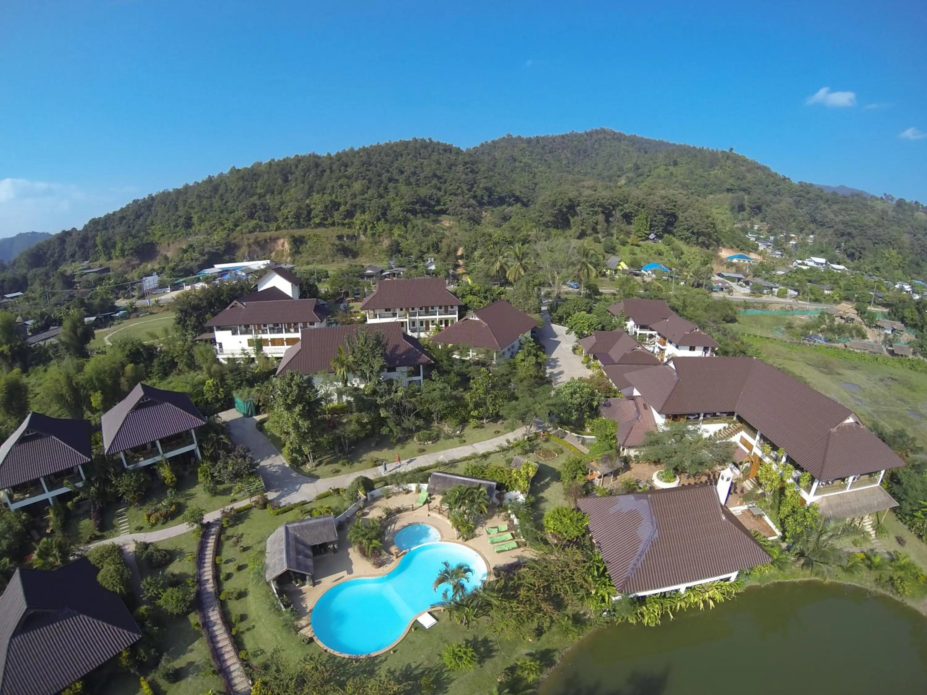 Bird's eye view in Maekok River Village Resort