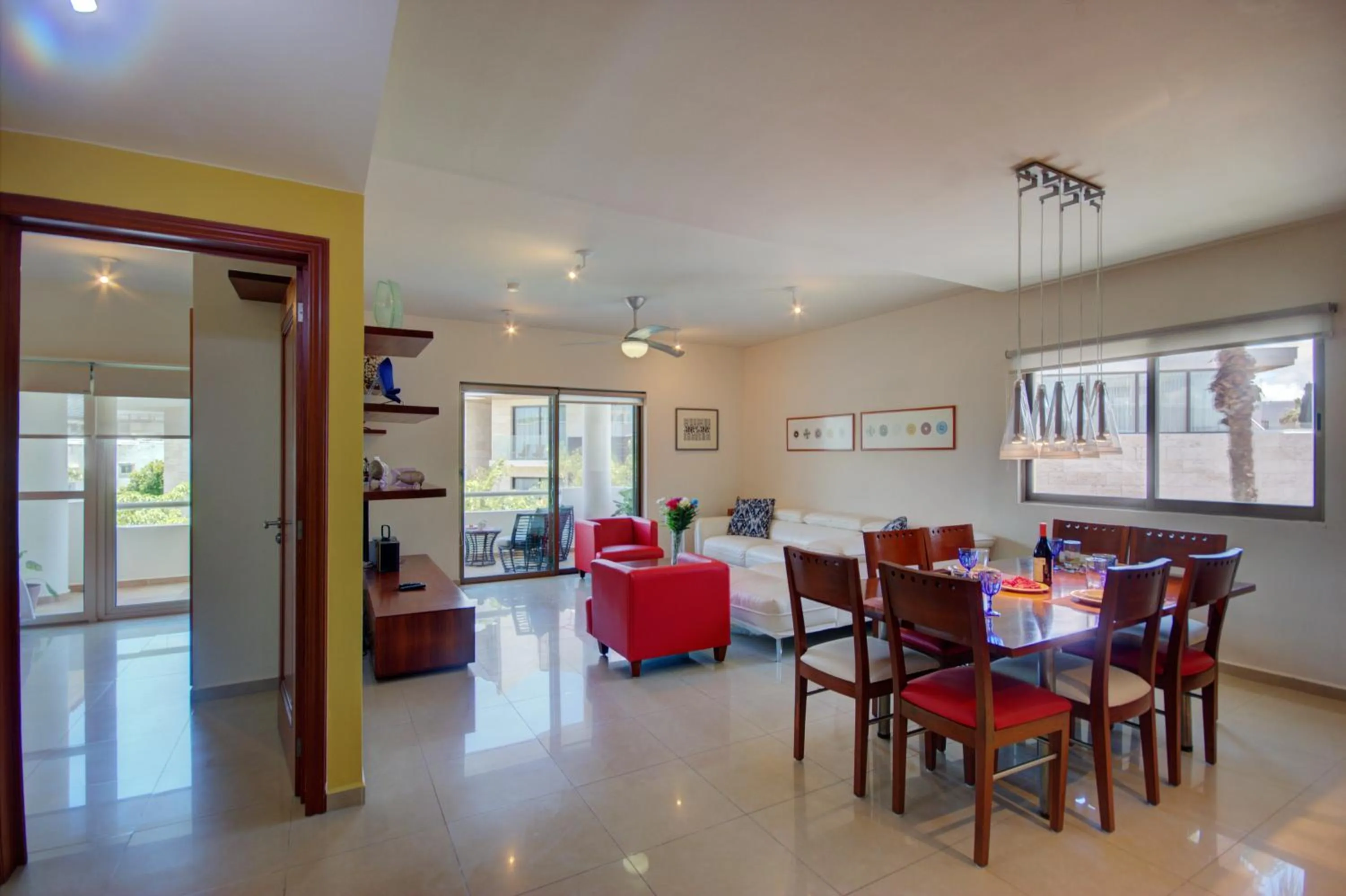 Living room in Riviera Maya Suites