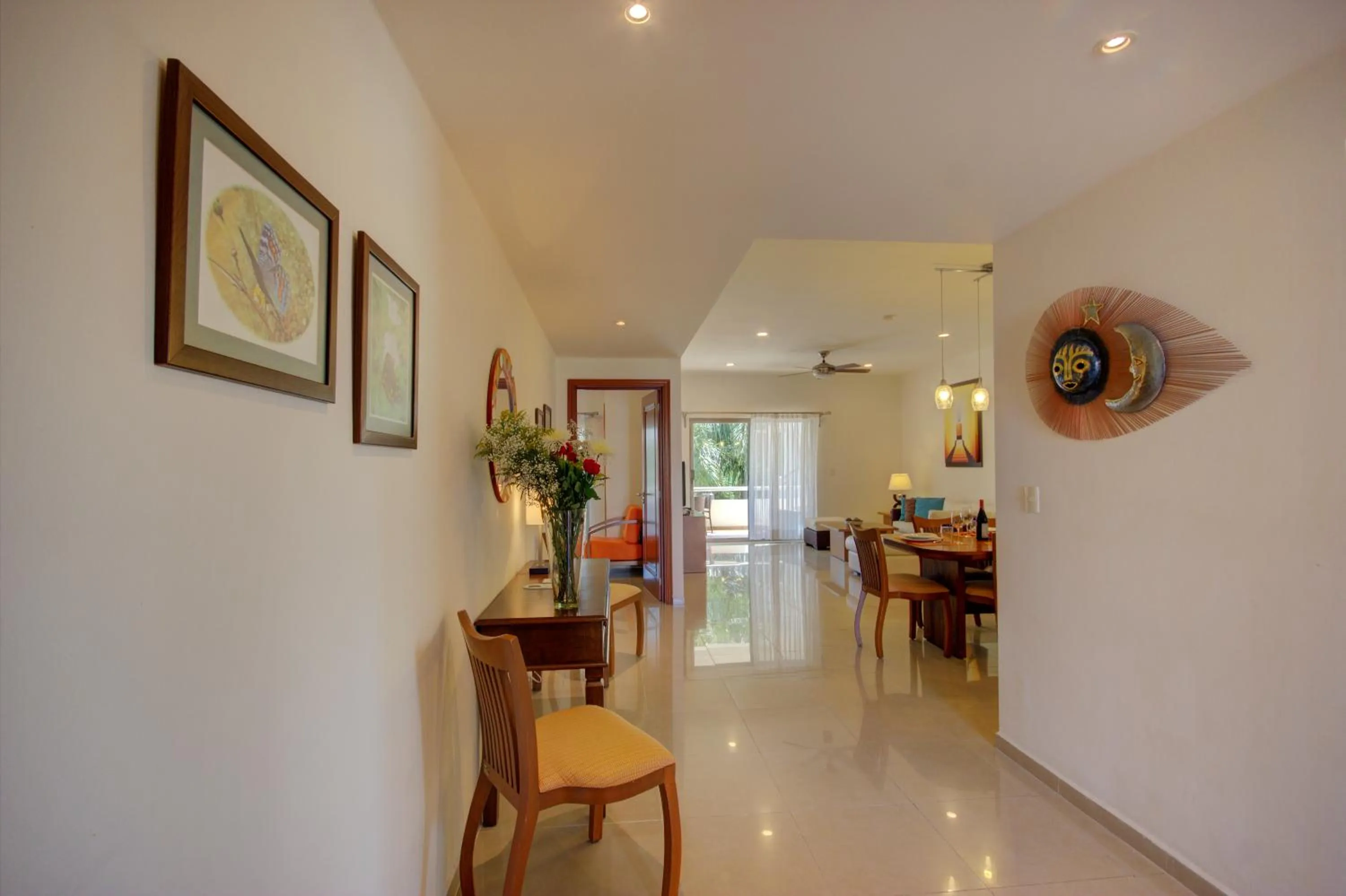 Living room in Riviera Maya Suites