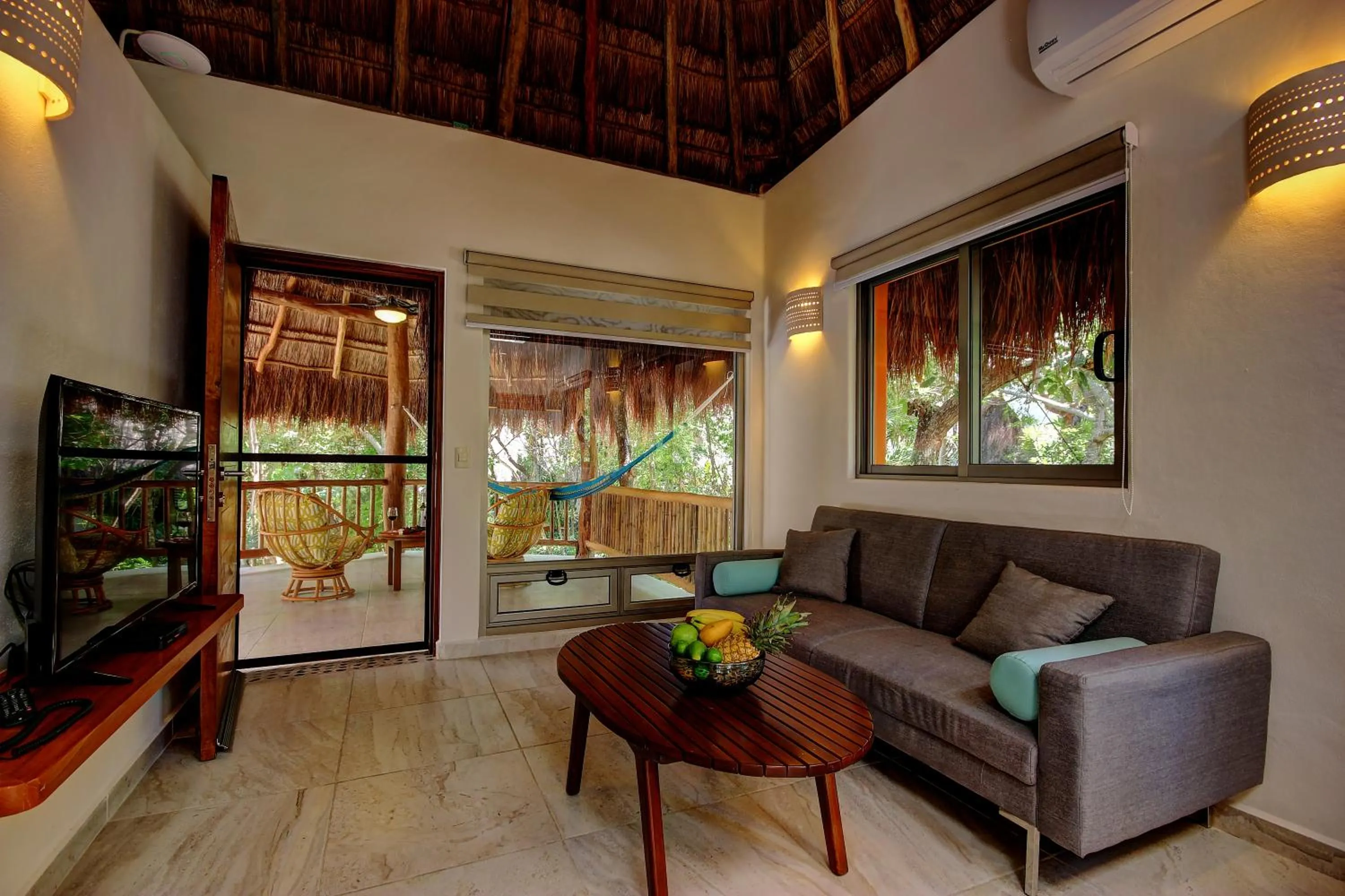 Living room in Riviera Maya Suites