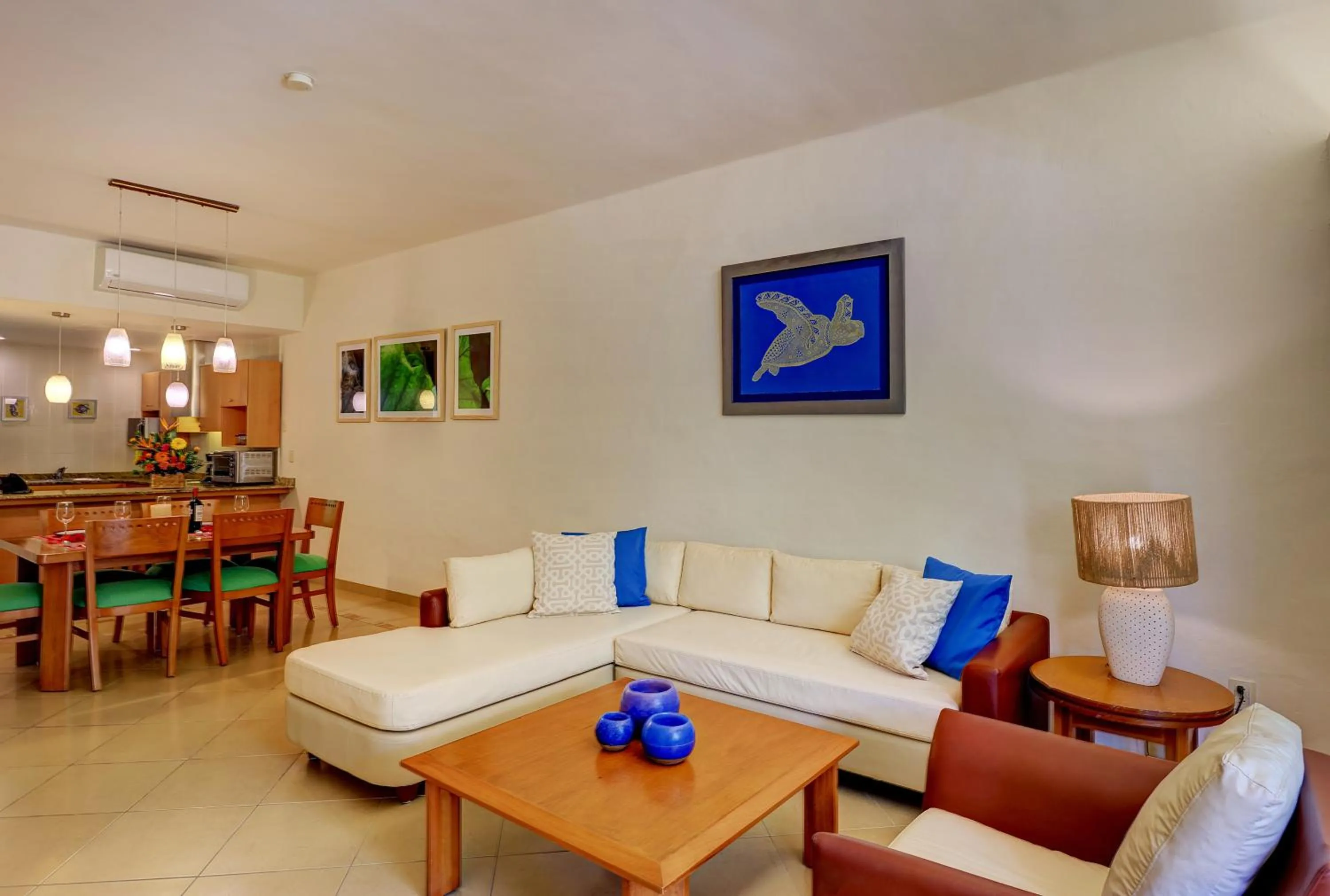 Living room in Riviera Maya Suites