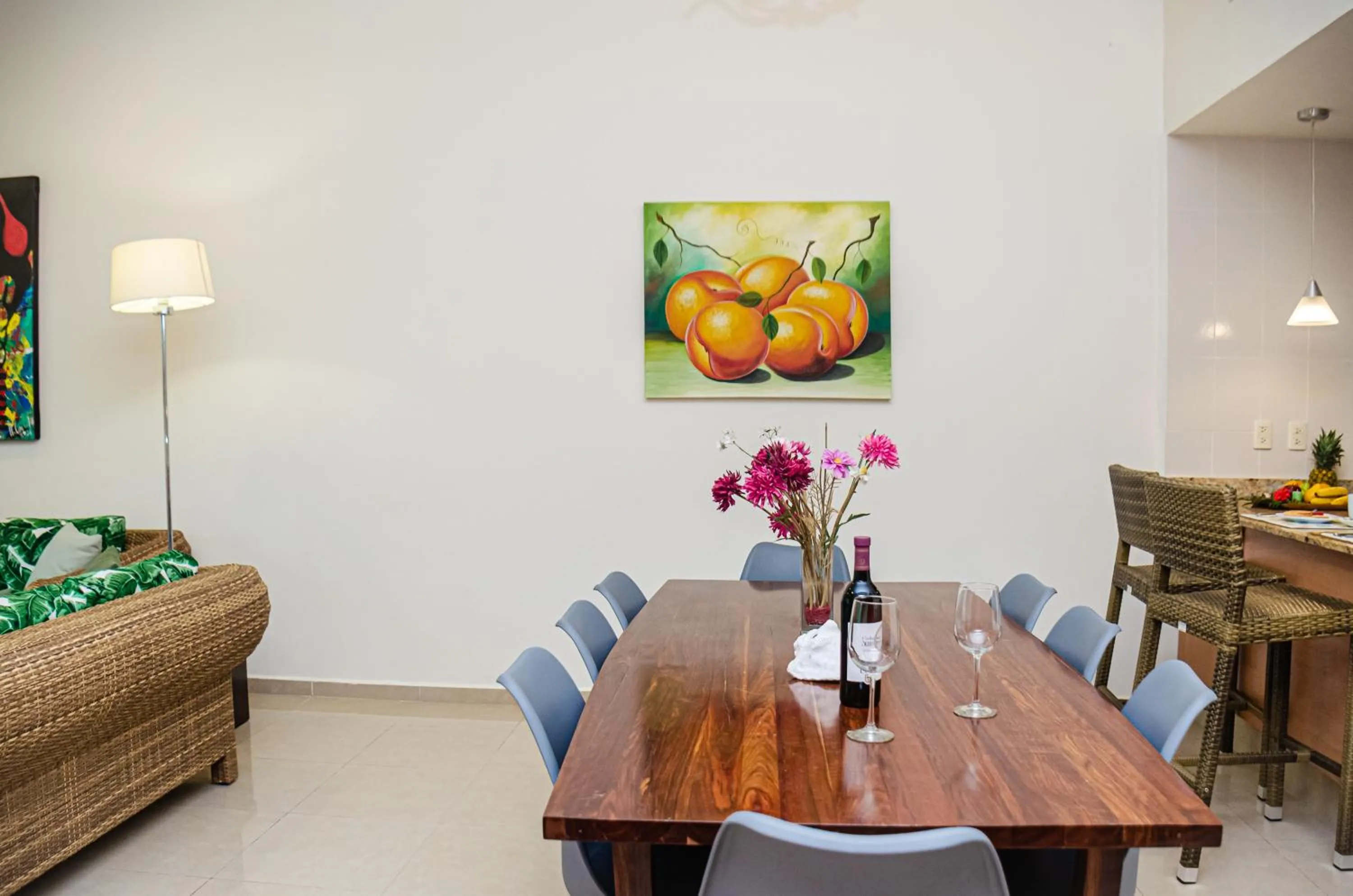 Seating area in Riviera Maya Suites