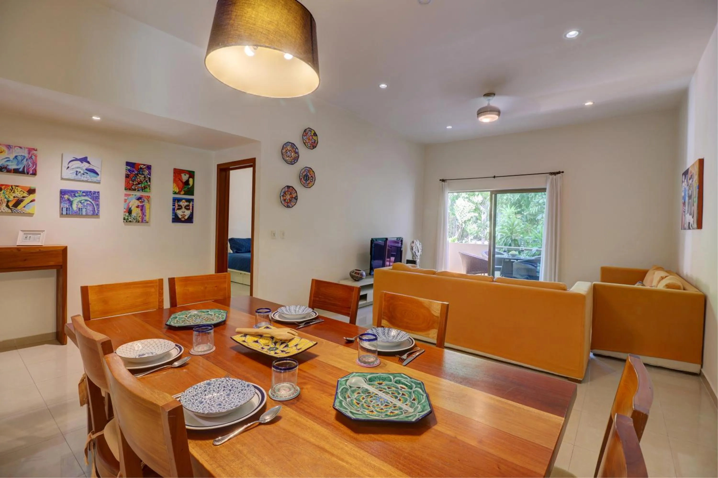Living room in Riviera Maya Suites
