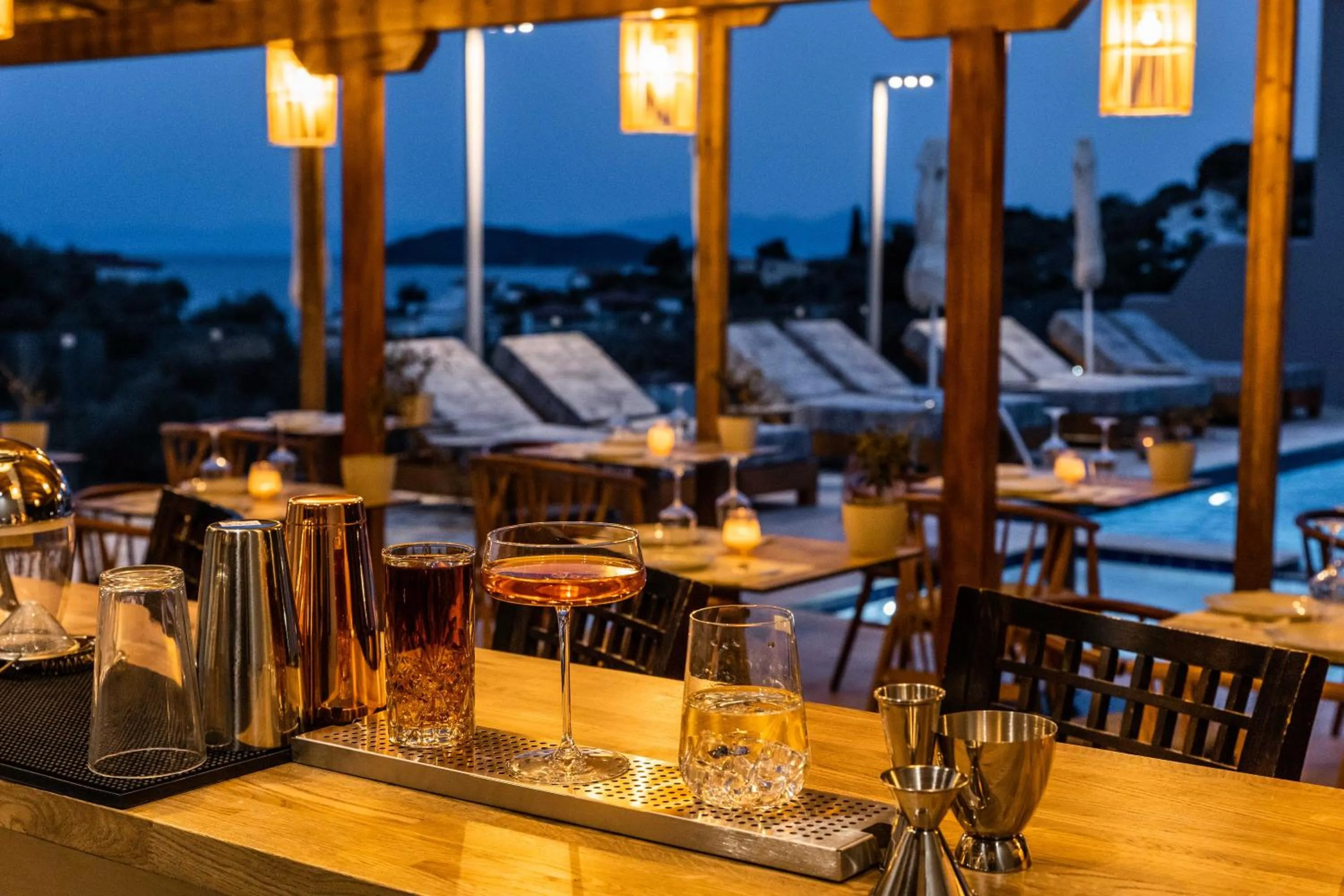 Lounge or bar in Skiathos Avaton Suites & Villas, Philian Hotels and Resorts