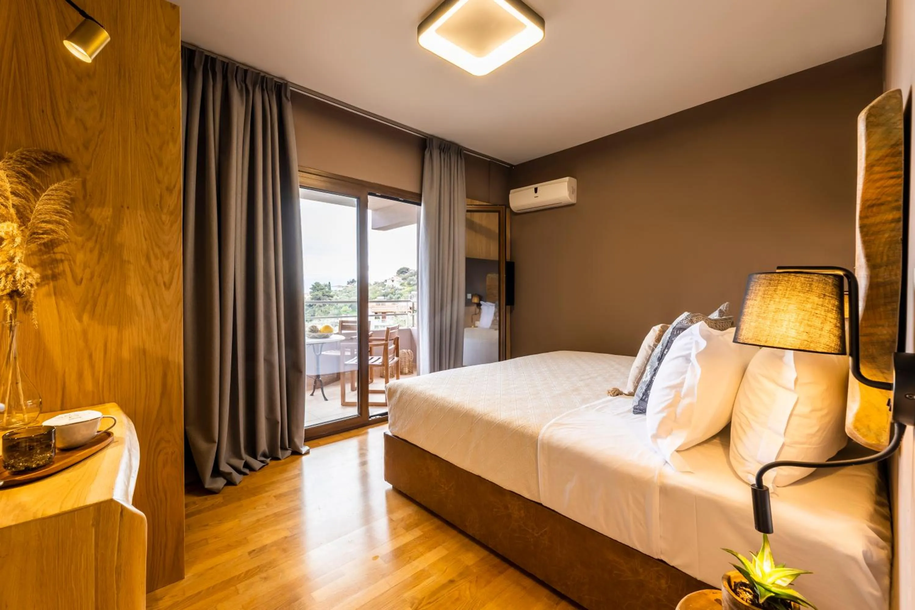 Bedroom, Bed in Skiathos Avaton Suites & Villas, Philian Hotels and Resorts