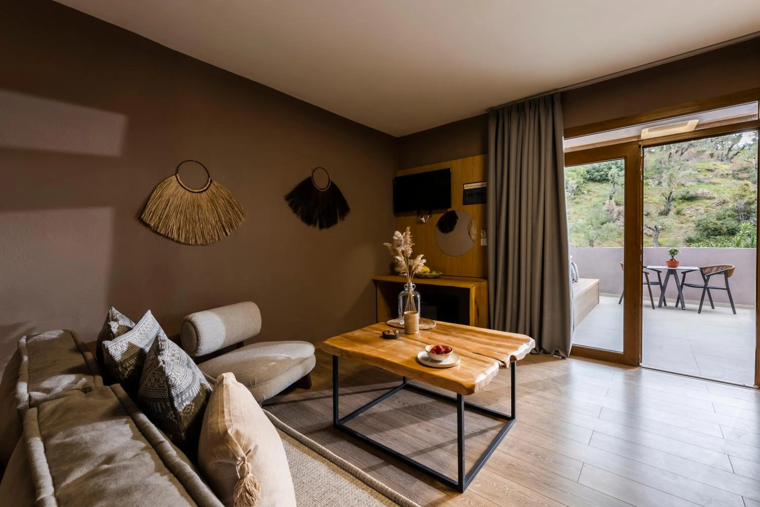 Living room in Skiathos Avaton Suites & Villas, Philian Hotels and Resorts