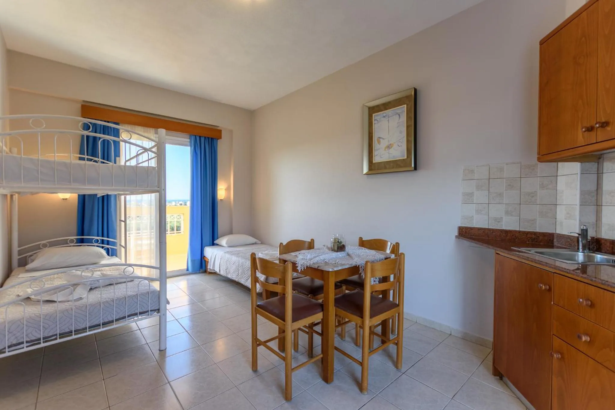 Dining area, Bed in Danelis Studios & Apartments