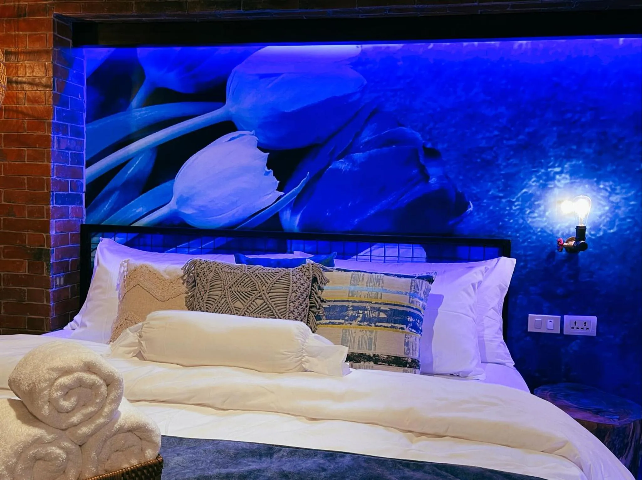 Bed in CLOCKWORKORANGE Luxury Suites