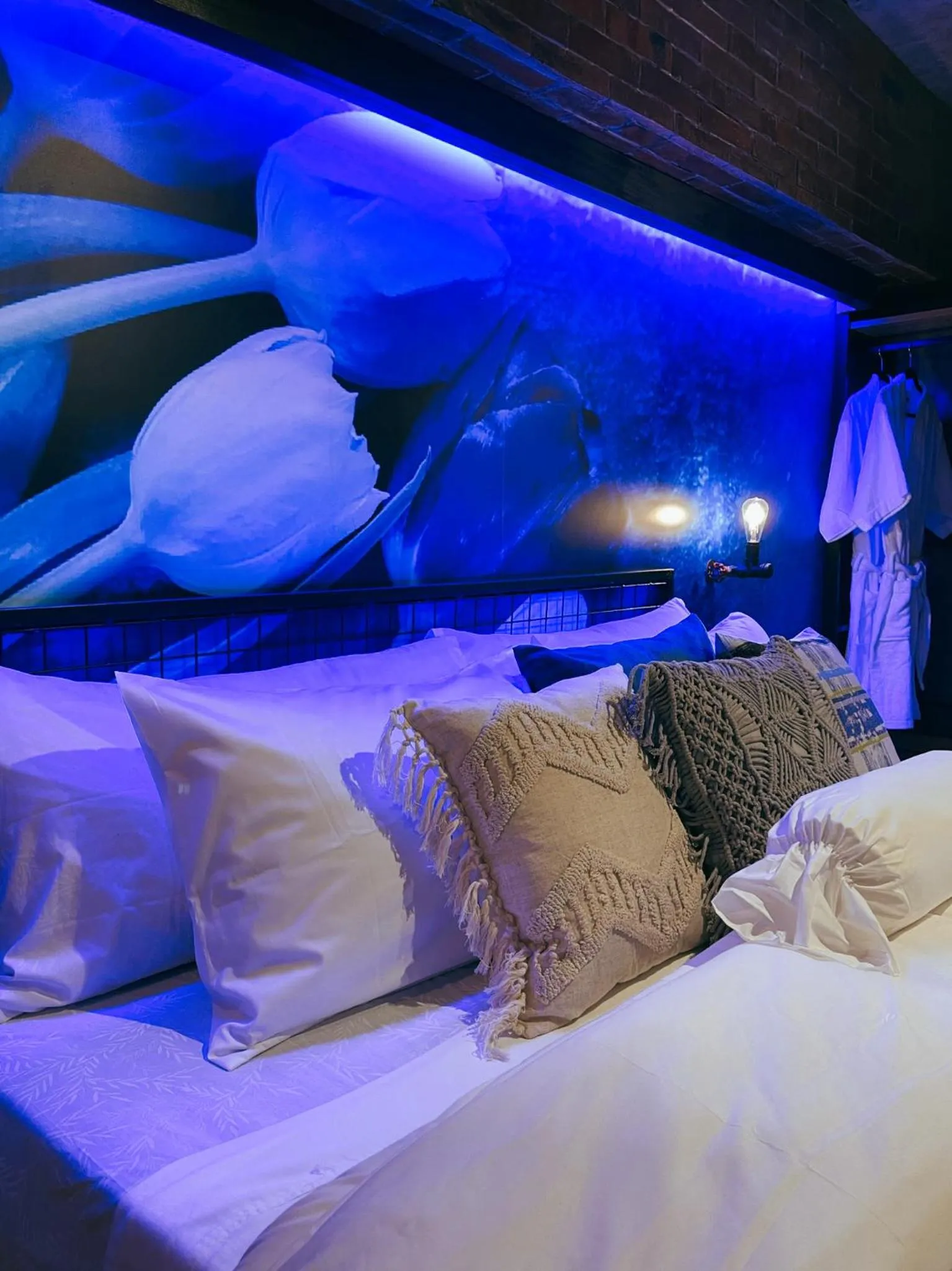 Bed in CLOCKWORKORANGE Luxury Suites