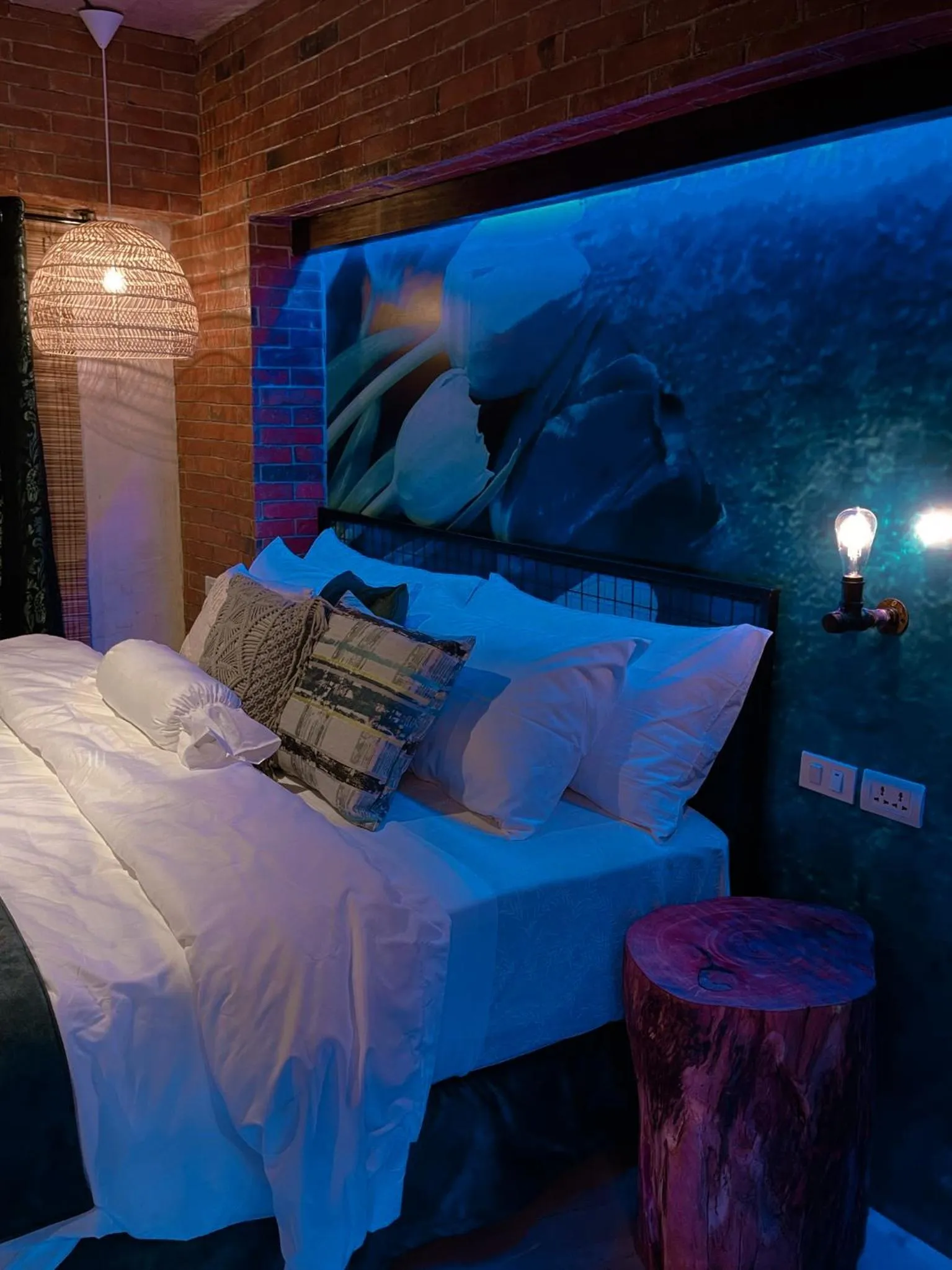 Bed in CLOCKWORKORANGE Luxury Suites