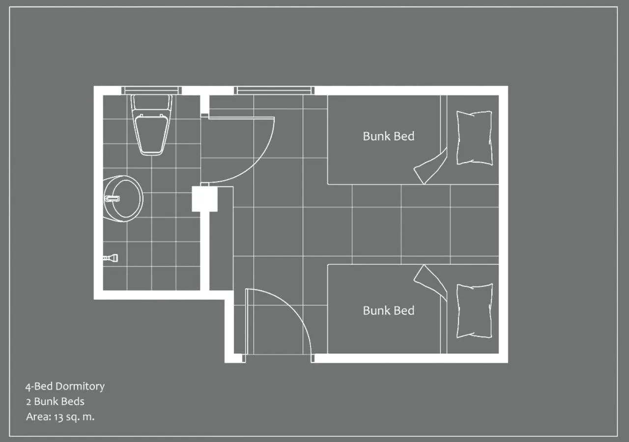 Floor plan in Stay Samed Hostel
