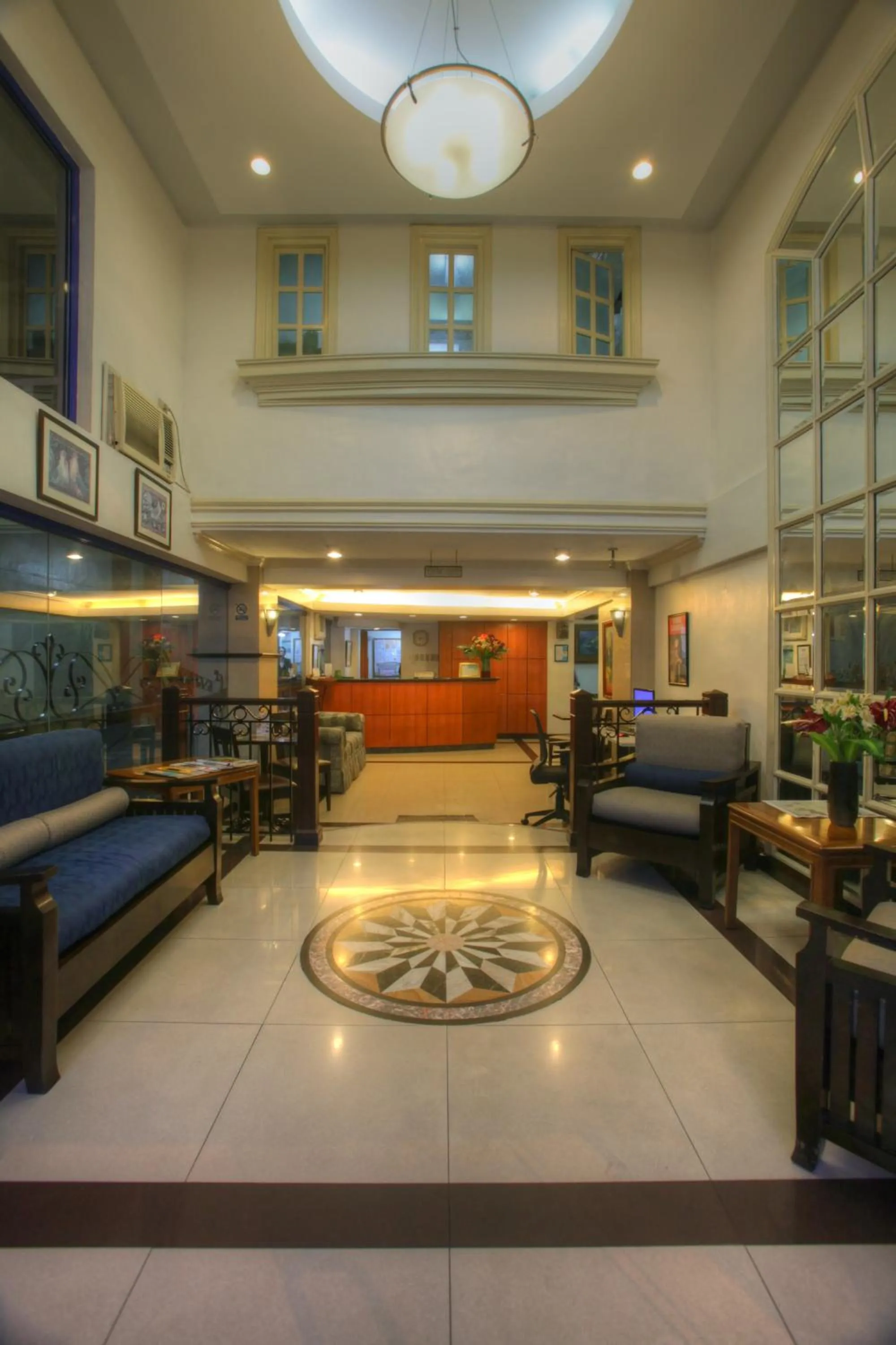 Seating area in Fersal Hotel - Manila